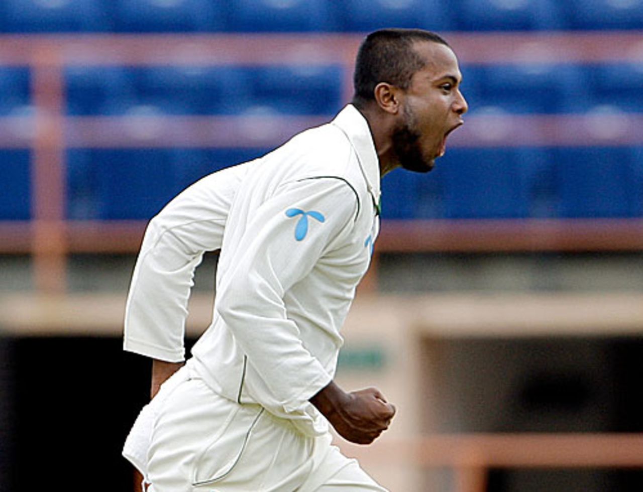 Enamul Haque jnr took 3 for 62, West Indies v Bangladesh, 2nd Test, Grenada, 1st day, July 17, 2009