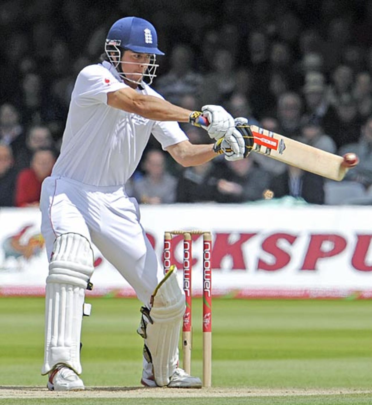 Alastair Cook cuts, England v Australia, 2nd Test, Lord's, 3rd day, July 18, 2009