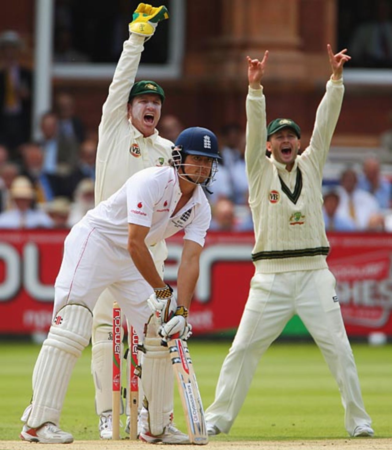 Alastair Cook is lbw, England v Australia, 2nd Test, Lord's, 3rd day, July 18, 2009