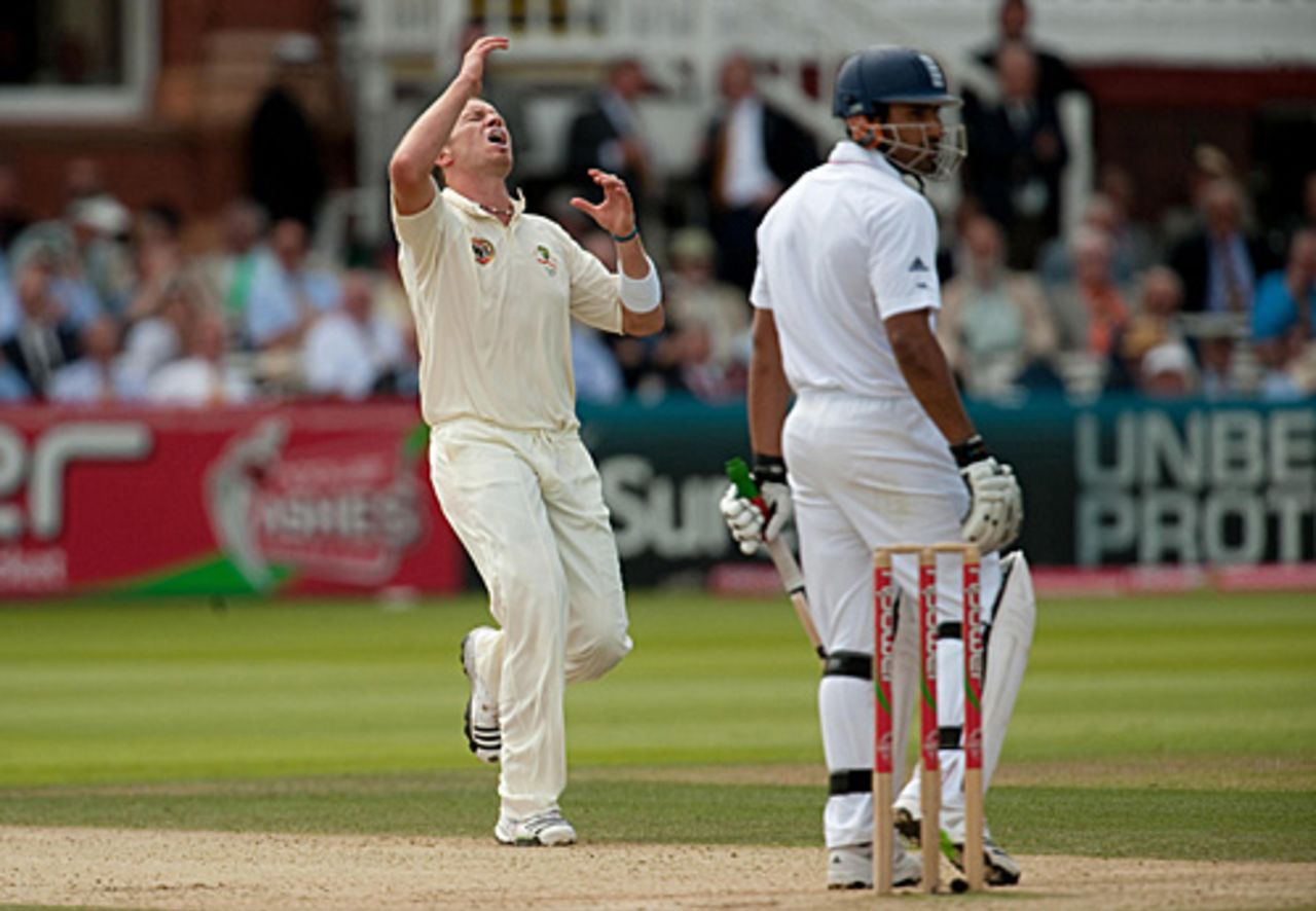 Peter Siddle cannot believe Ricky Ponting has dropped Ravi Bopara, England v Australia, 2nd Test, Lord's, 3rd day, July 18, 2009