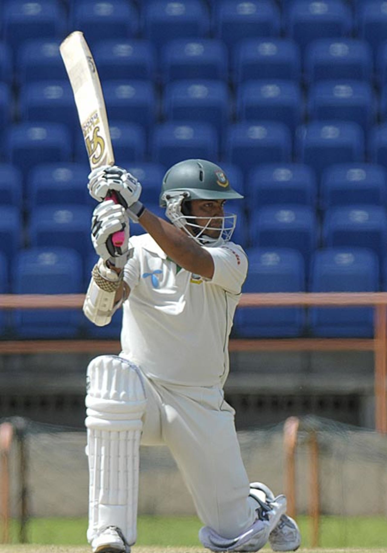Tamim Iqbal made a fluent 37, West Indies v Bangladesh, 2nd Test, Grenada, 2nd day, July 18, 2009