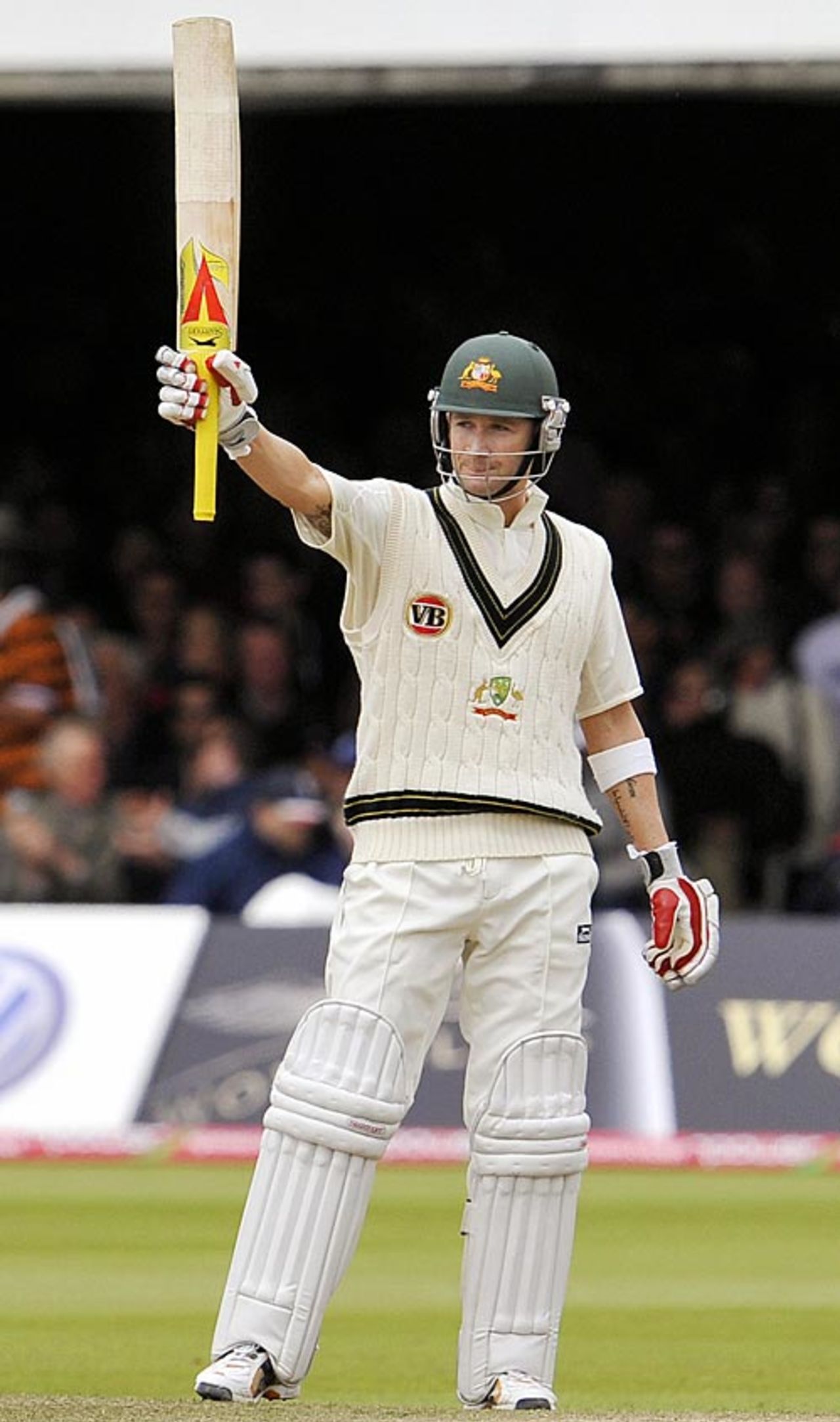 Michael Clarke reaches 50, England v Australia, 2nd Test, Lord's, 4th day, July 19, 2009