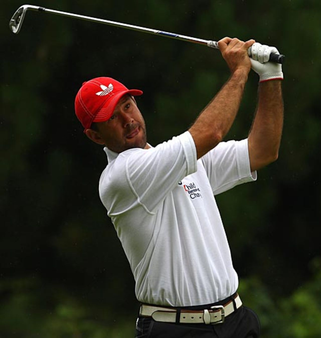 Ricky Ponting plays golf at a charity event, Stoke Park, July 21, 2009