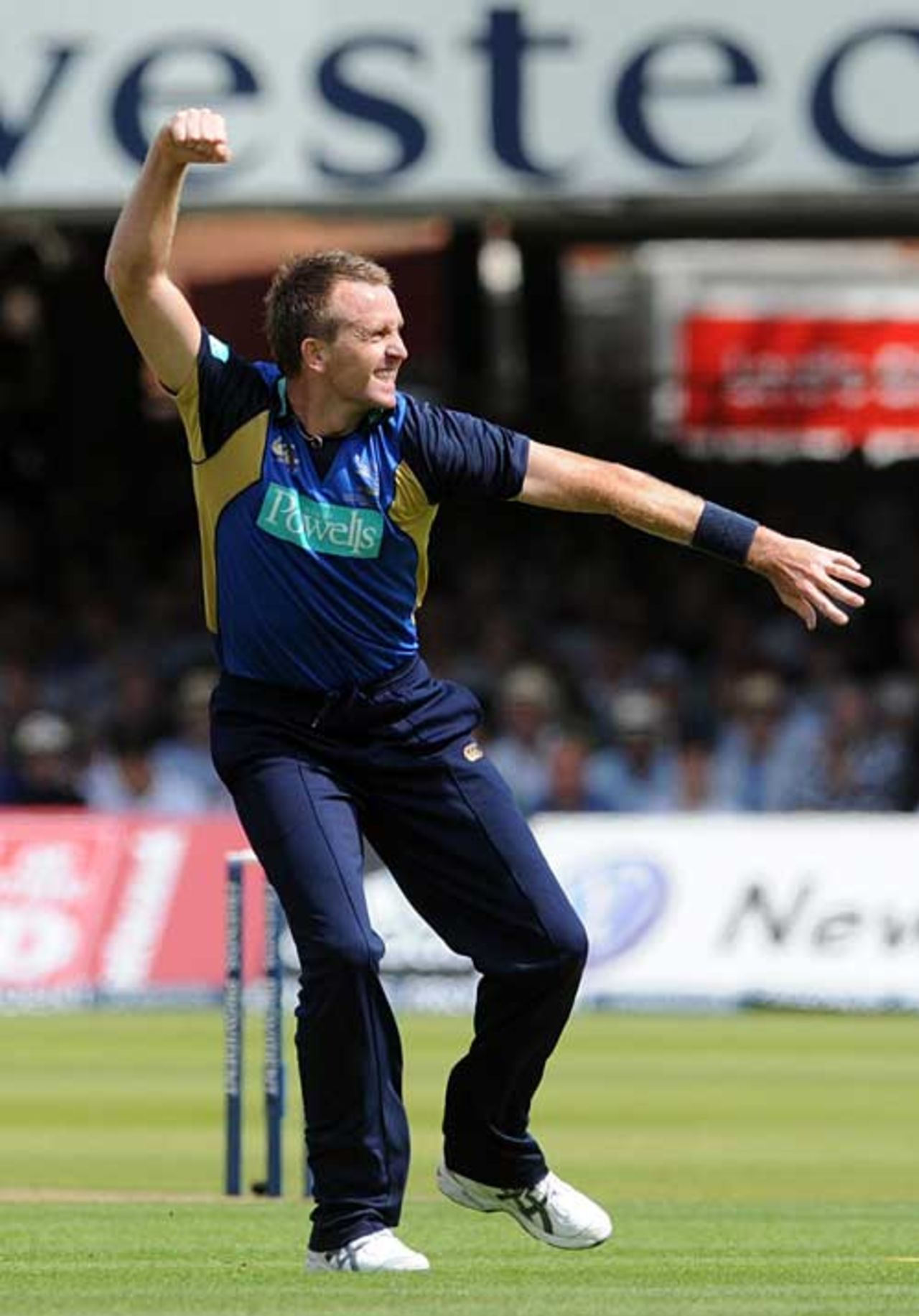 A pumped up Dominic Cork took three early wickets, Hampshire v Sussex, Friends Provident Trophy final, Lord's, July 25, 2009
