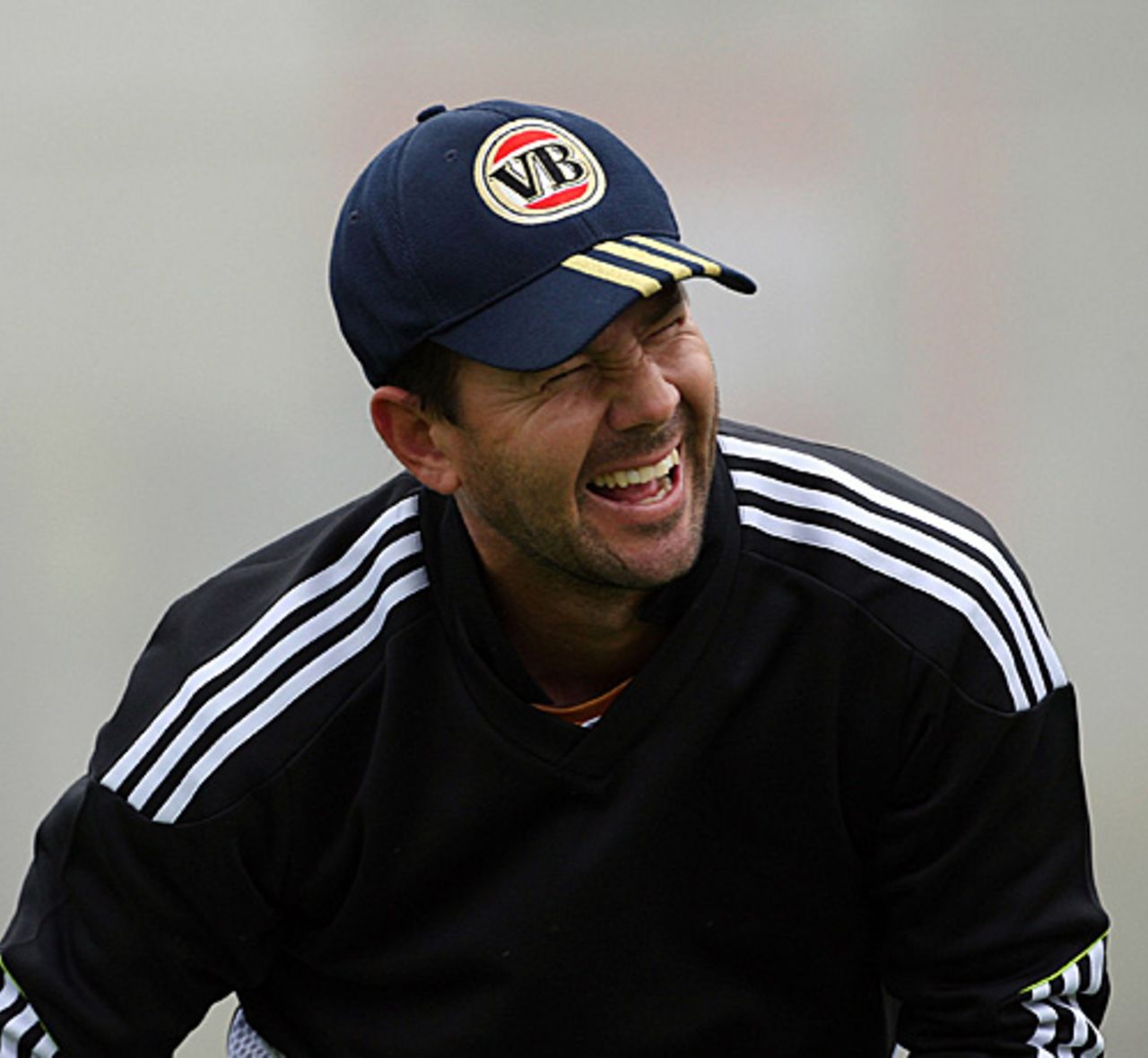 A smiling Ricky Ponting during Australia's net session, Edgbaston, July 28, 2009