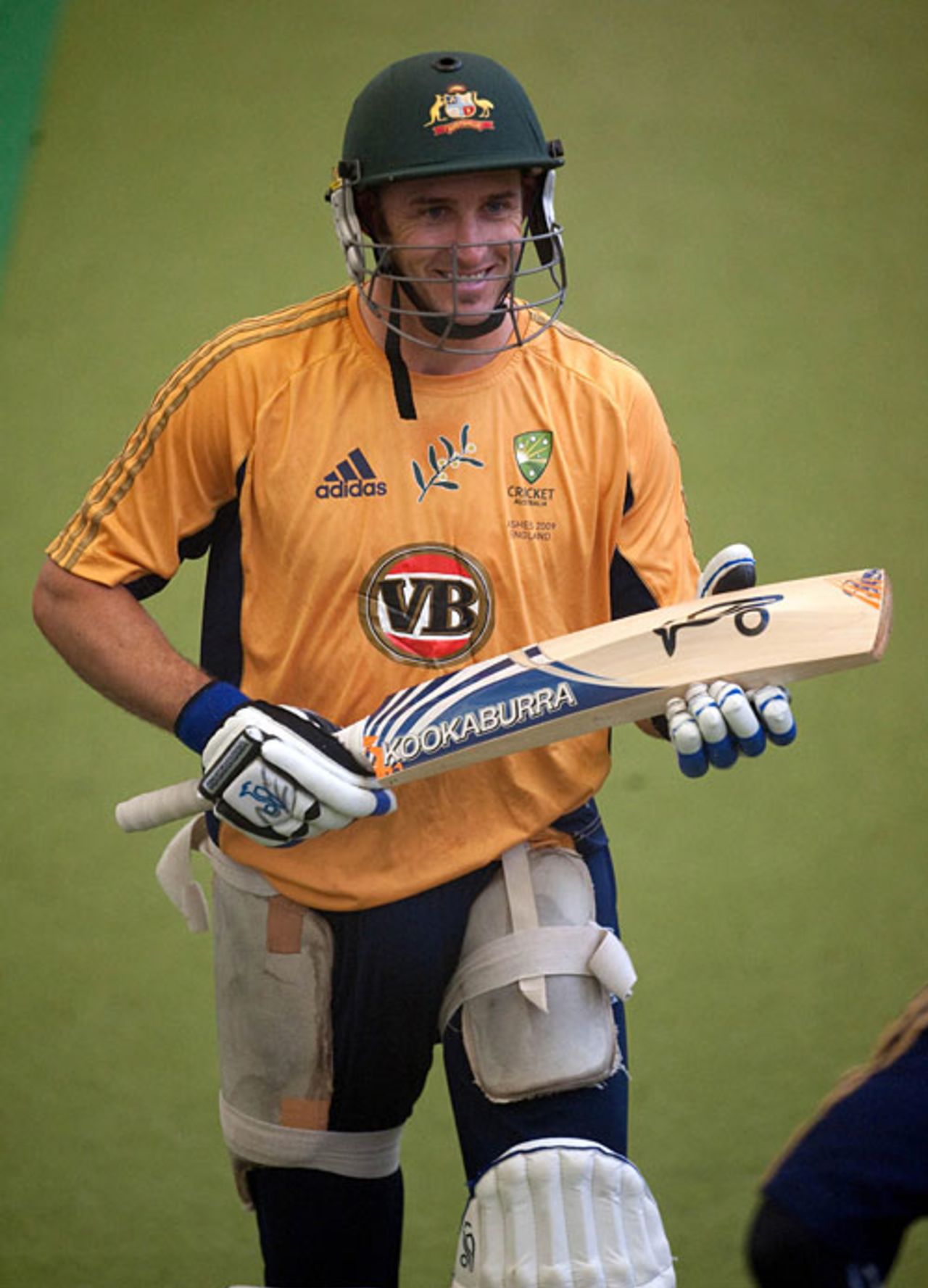 Michael Hussey gets some practice in ahead of the third Test, Edgbaston, July 29, 2009