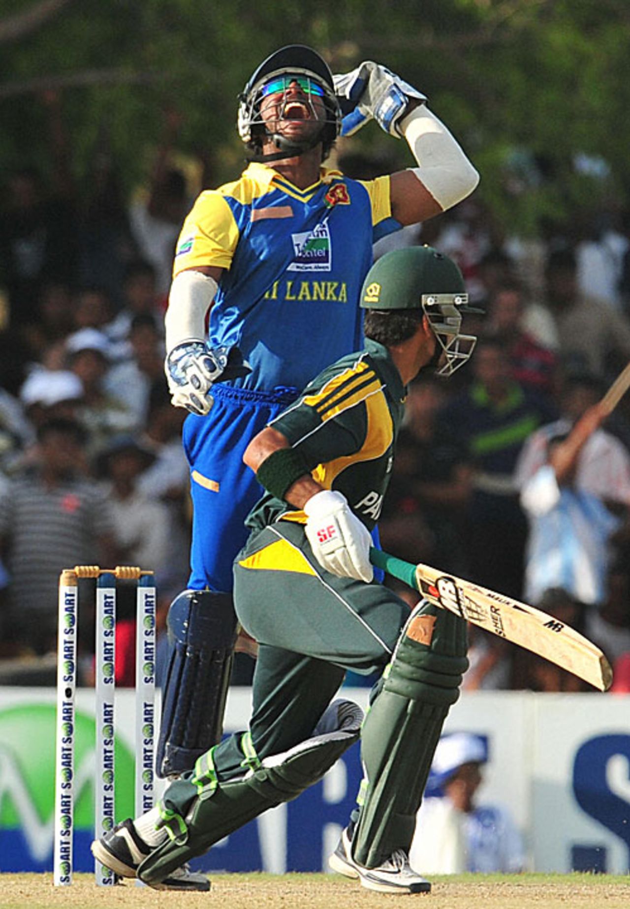 Fawad Alam is out caught behind, Sri Lanka v Pakistan, 1st ODI, Dambulla, July 30, 2009 