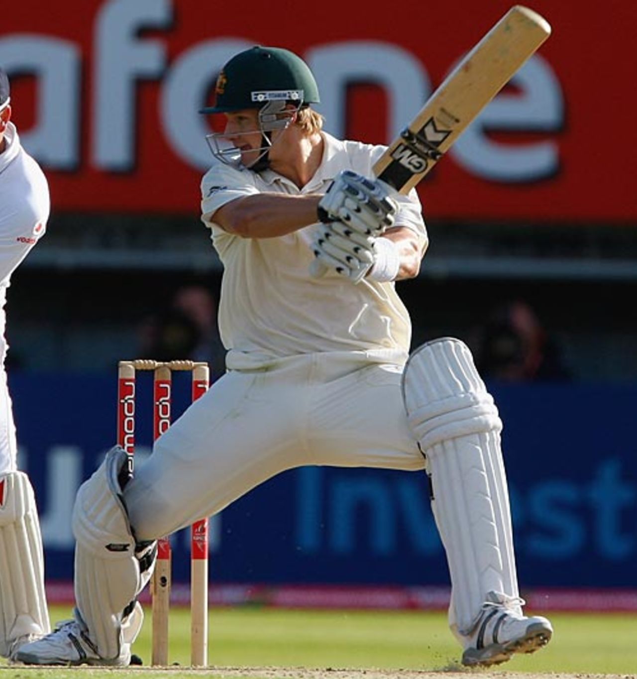 Shane Watson cuts during his fluent innings, England v Australia, 3rd Test, Edgbaston, 1st day, July 30, 2009