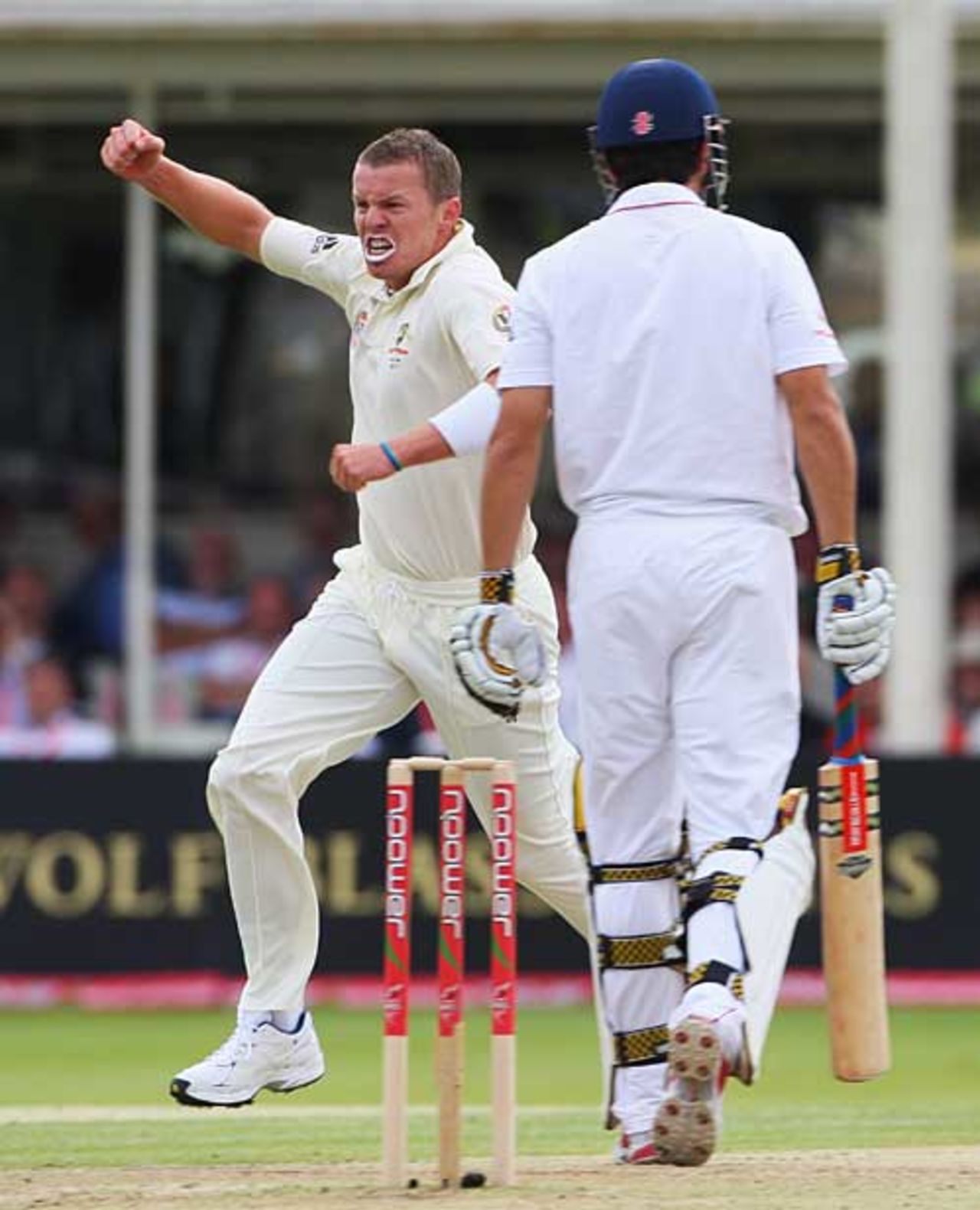 Peter Siddle gave Australia an early breakthrough when he remove Alastair Cook, England v Australia, 3rd Test, Edgbaston, 2nd day, July 31, 2009
