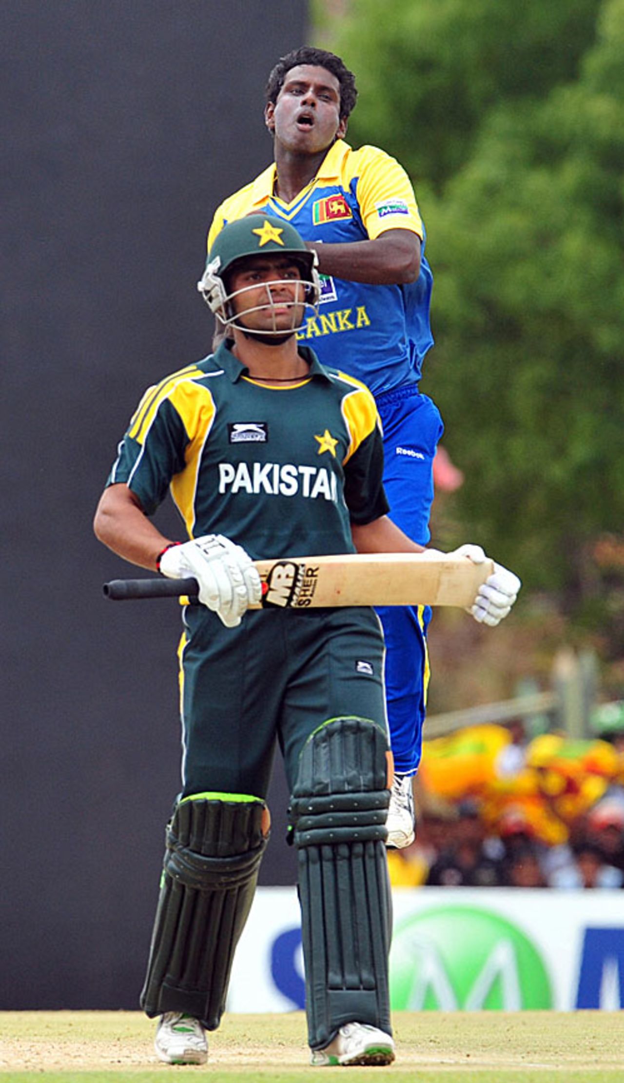 Umar Akmal's debut did not go to plan as he was dismissed for 18, Sri Lanka v Pakistan, 2nd ODI, Dambulla, August 1, 2009 