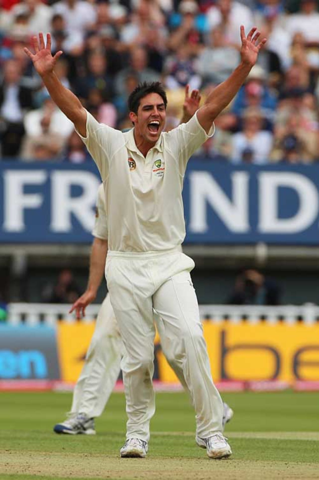 Mitchell Johnson removed Ian Bell as his fortunes started to improve, England v Australia, 3rd Test, Edgbaston, 4th day, August 2, 2009