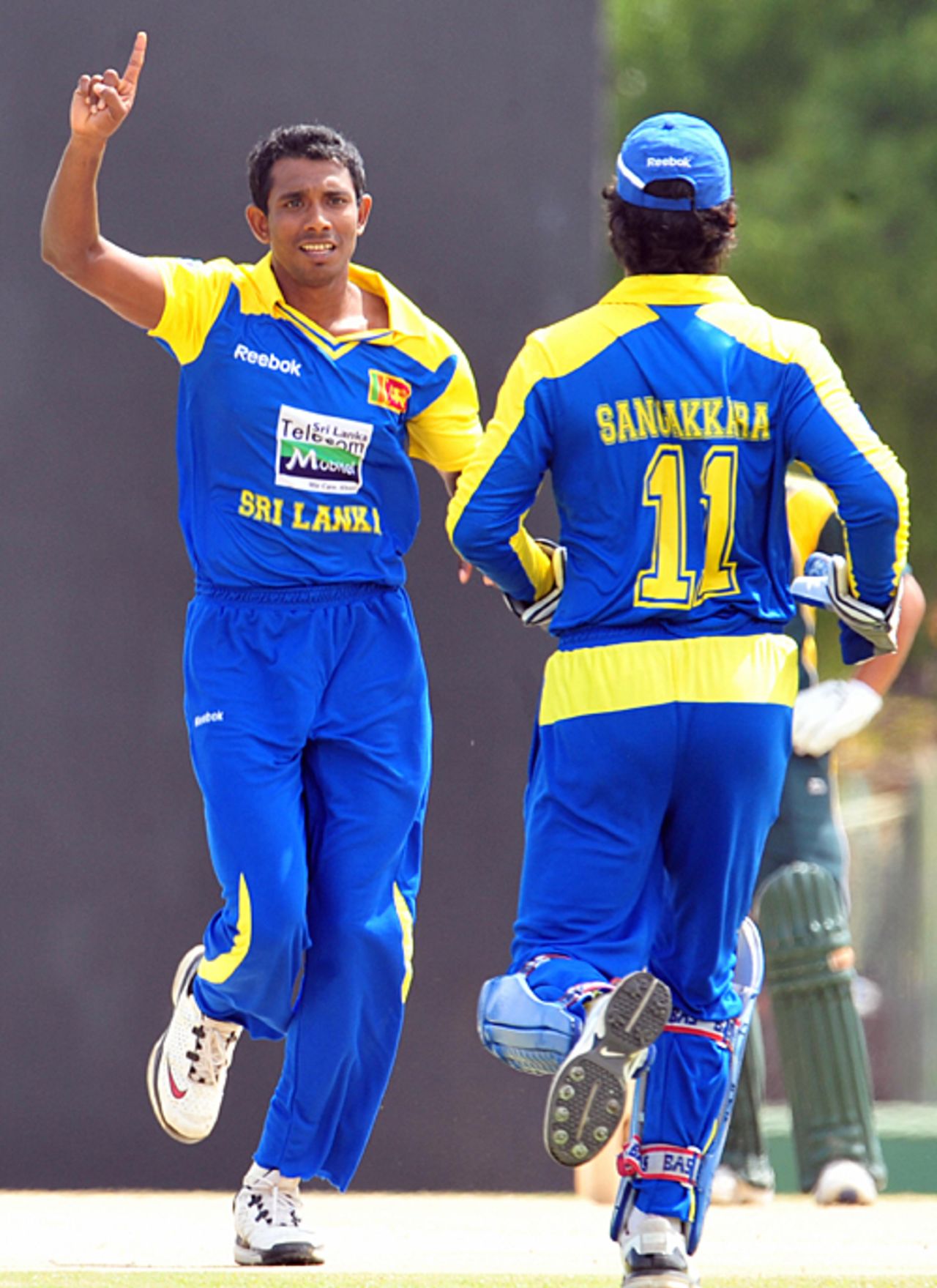 Thilan Thushara sent back Nasir Jamshed with his third ball, Sri Lanka v Pakistan, 3rd ODI, Dambulla, August 3, 2009
