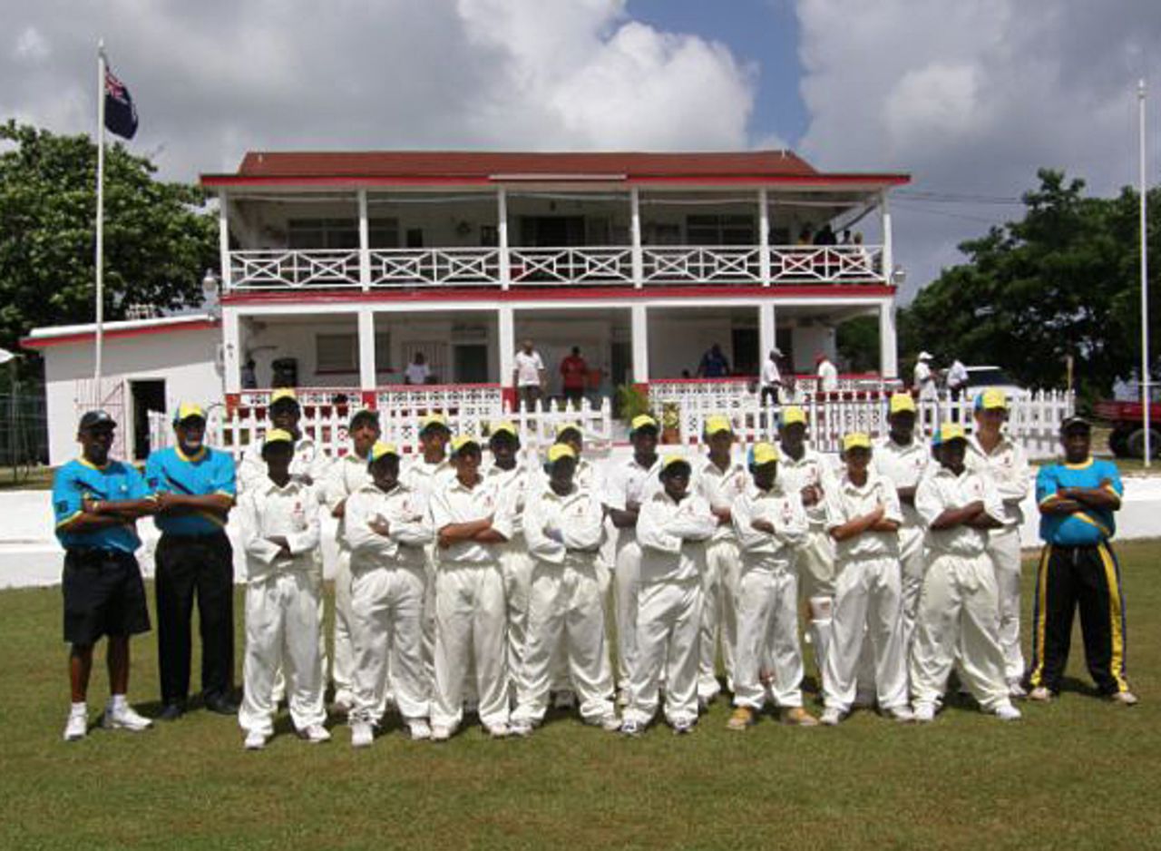 The victorious Bahamas Under-15 team, Bahamas U-15 v Cayman Islands U-15, ICC Americas Central Region Under-15 Tournament, Nassau, August 5, 2009