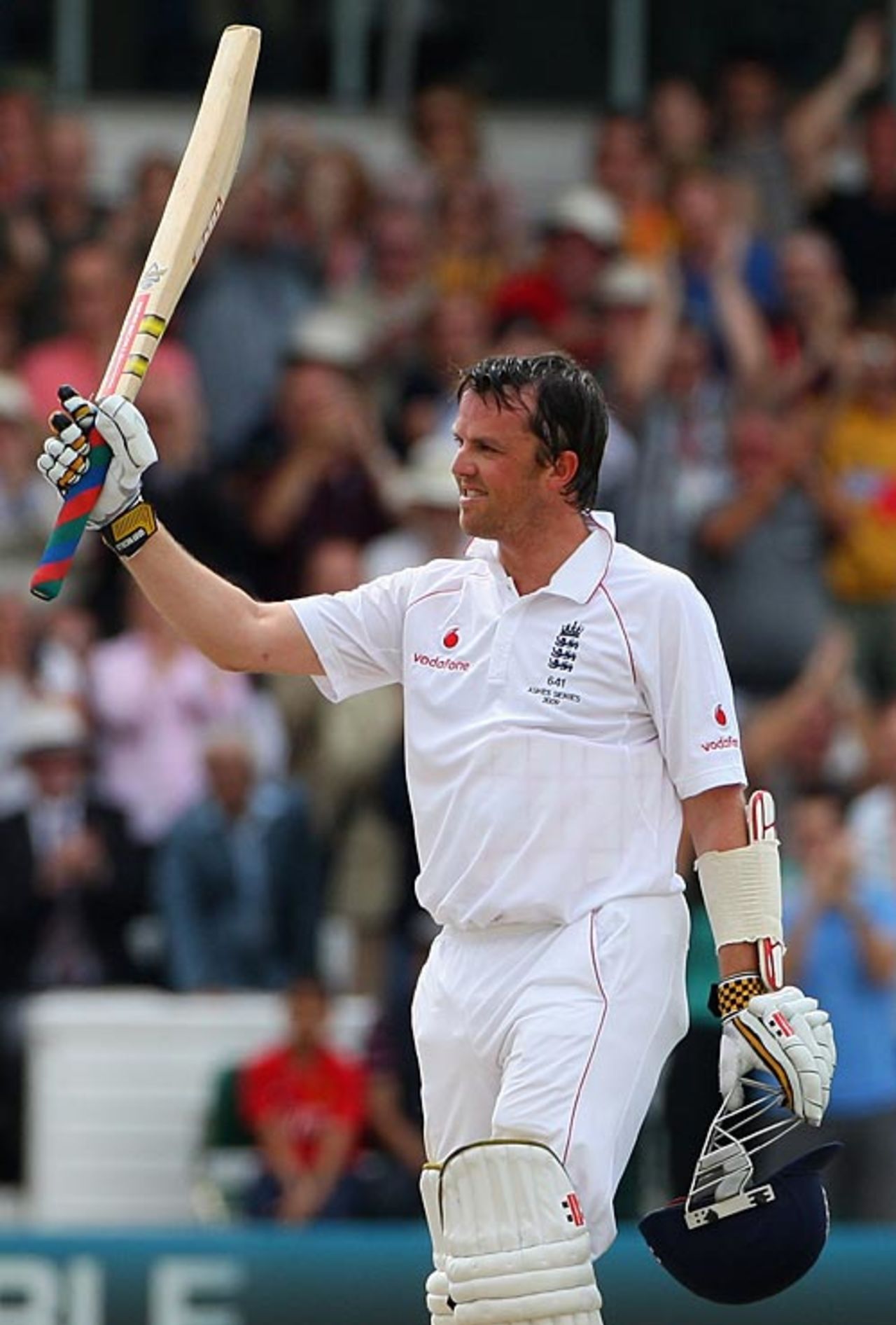 Graeme Swann reaches his fifty, England v Australia, 4th Test, Headingley, 3rd day, August 9, 2009