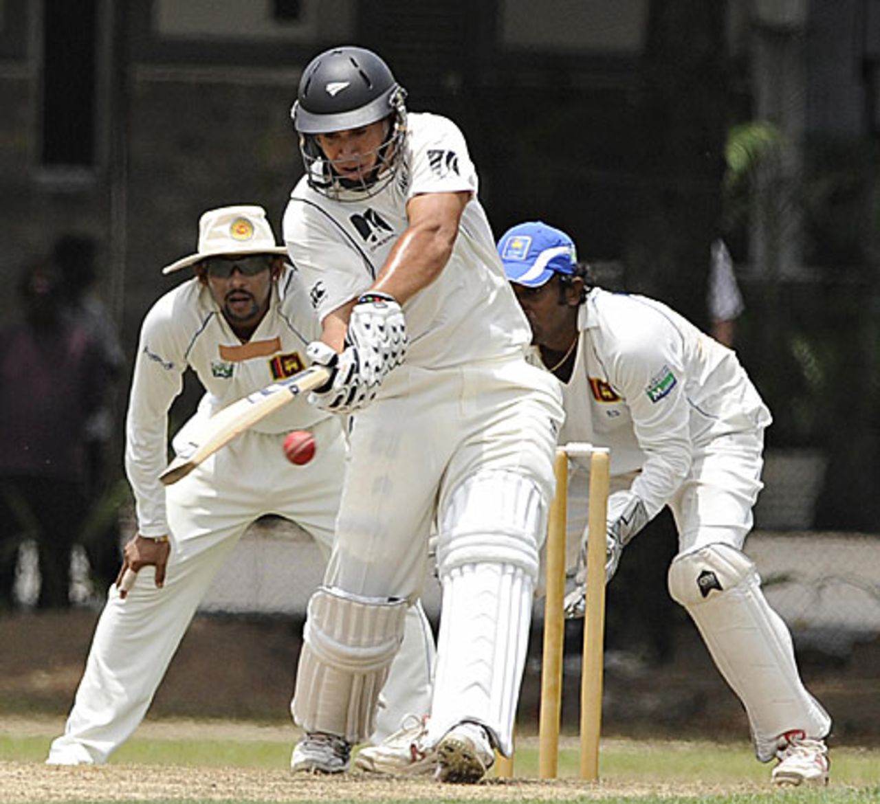 Ross Taylor plays his trademark pull to midwicket, Sri Lanka Cricket Development XI v New Zealanders, Day 1, Colombo (NCC), Aug 12, 2009 