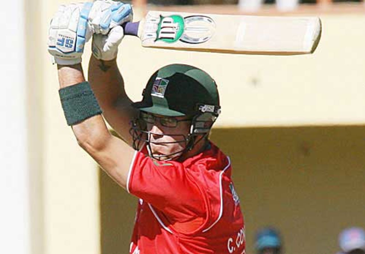 Charles Coventry on his way to a record score of 194, Zimbabwe v Bangladesh, 4th ODI, Bulawayo, August 16, 2009