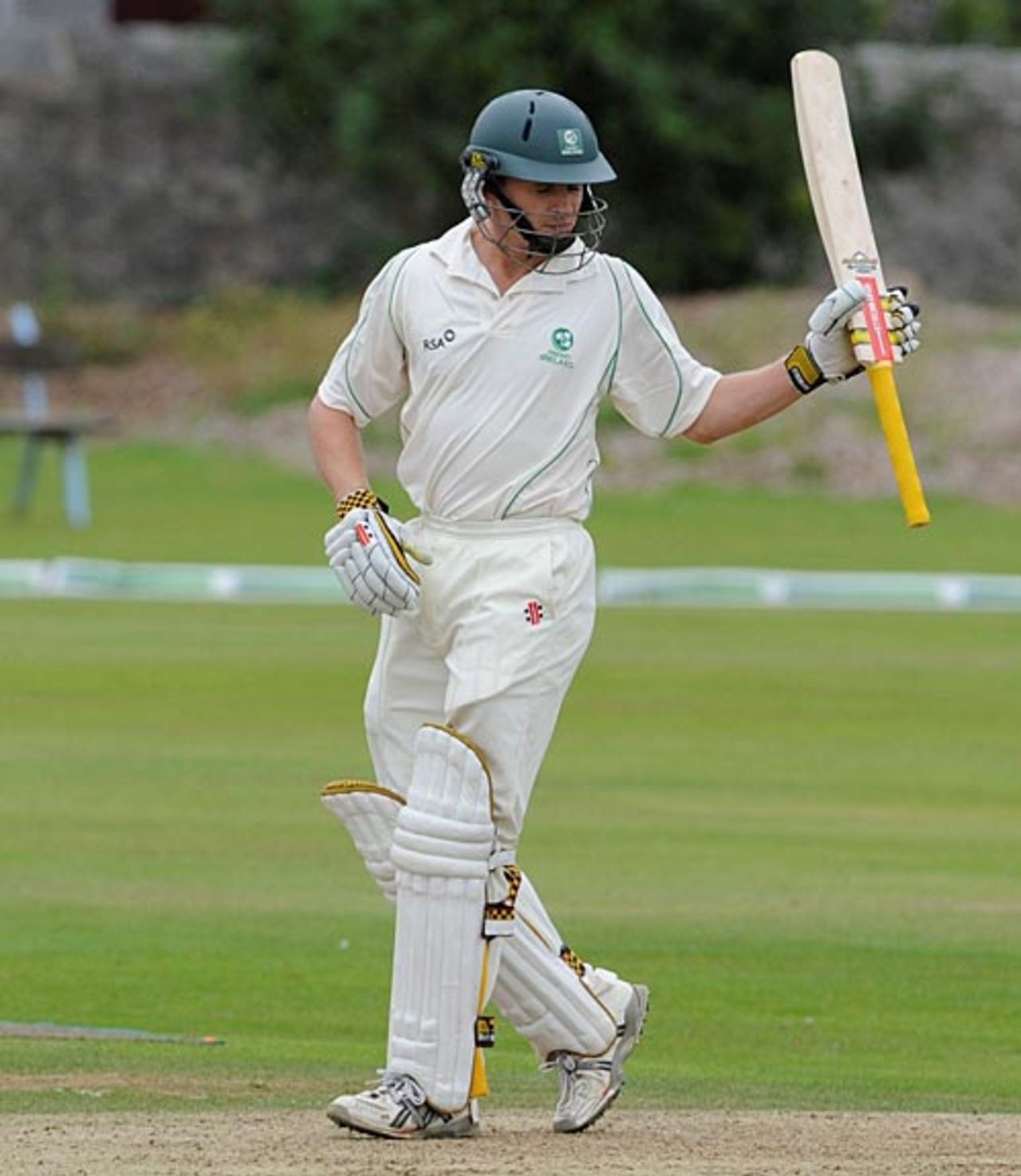 William Porterfield reaches his half-century, Scotland v Ireland, ICC Intercontinental Cup, 1st day, Aberdeen, August 17, 2009