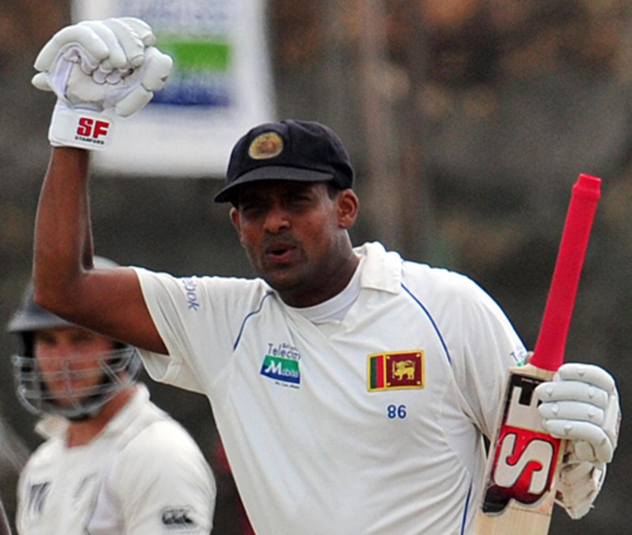 Thilan Samaraweera reaches his tenth Test century, Sri Lanka v New Zealand, 1st Test, Galle, 2nd day, August 19, 2009