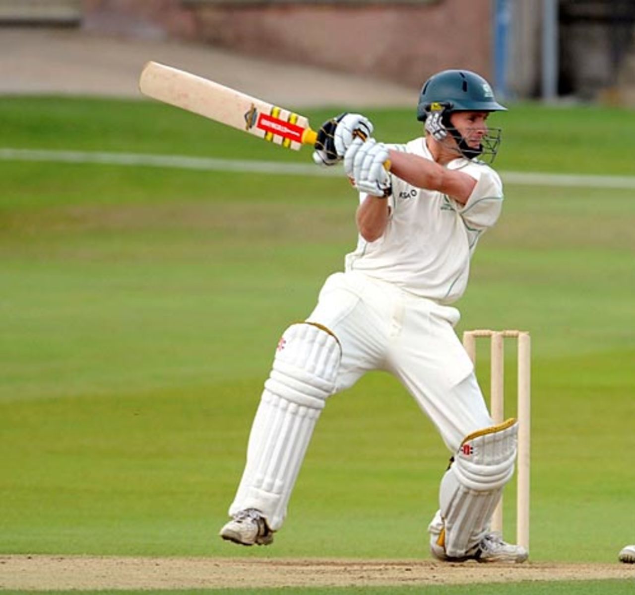 William Porterfield cuts during his hundred, Scotland v Ireland, ICC Intercontinental Cup, 3rd day, Aberdeen, August 19, 2009