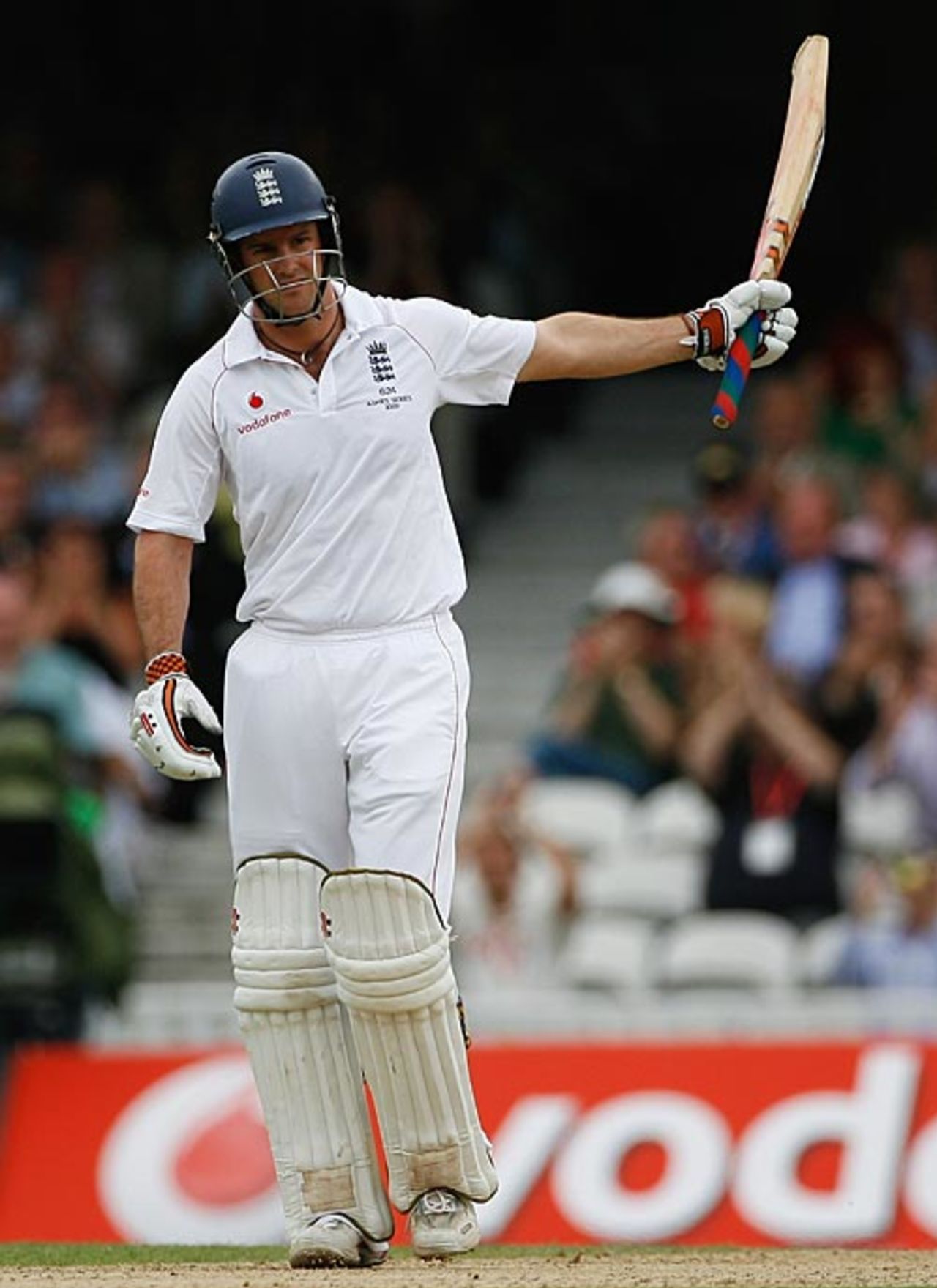 Andrew Strauss reaches his fifty, England v Australia, 5th Test, The Oval, 1st day, August 20, 2009