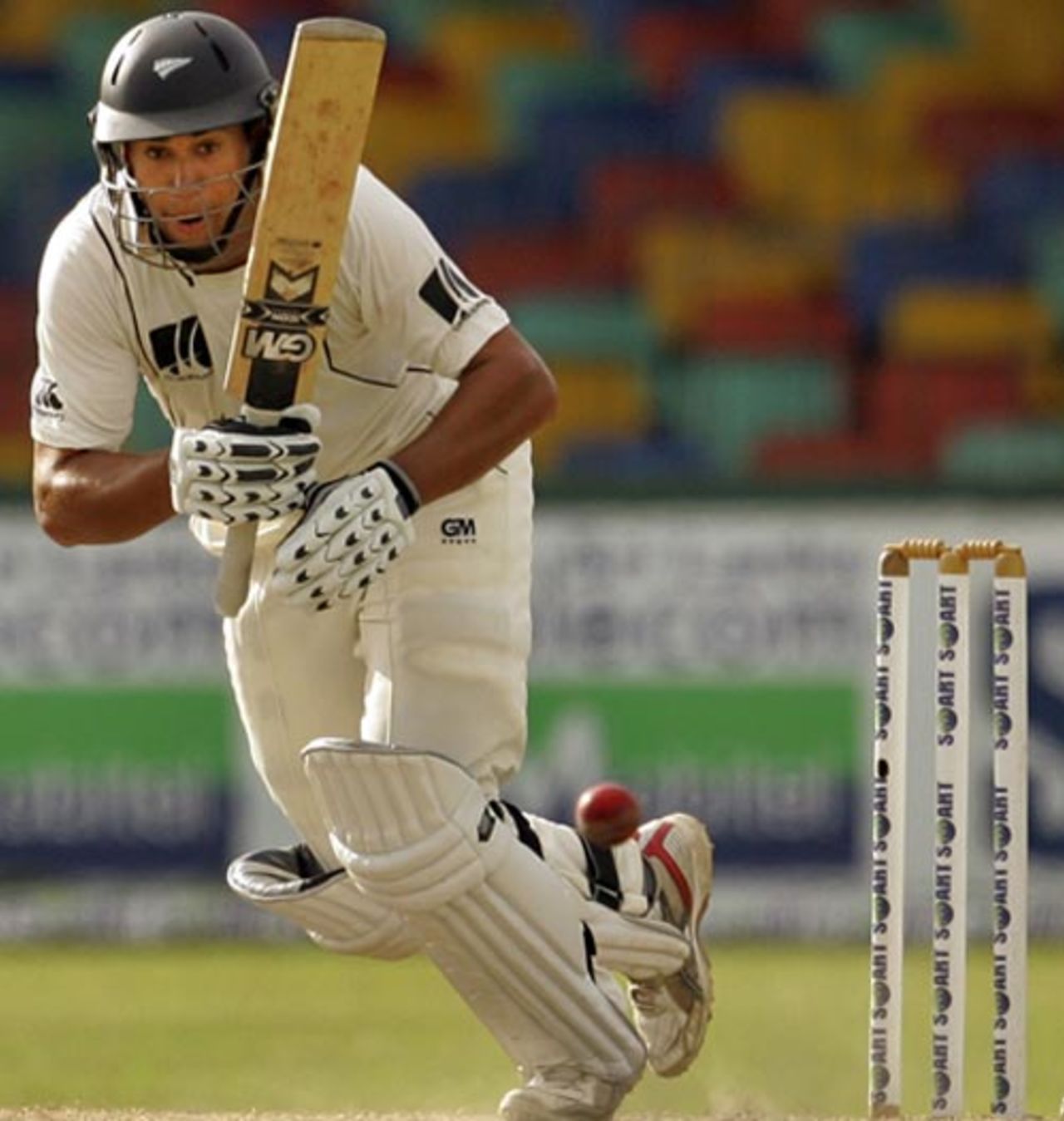 Ross Taylor works one through the leg side, Sri Lanka v New Zealand, 2nd Test, SSC, Colombo, 2nd day, August 27, 2009
