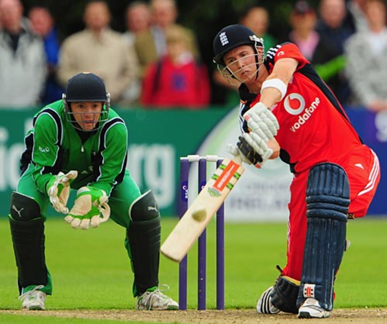 Joe Denly top-scored for England with 67, Ireland v England, only ODI, Stormont, August 27, 2009