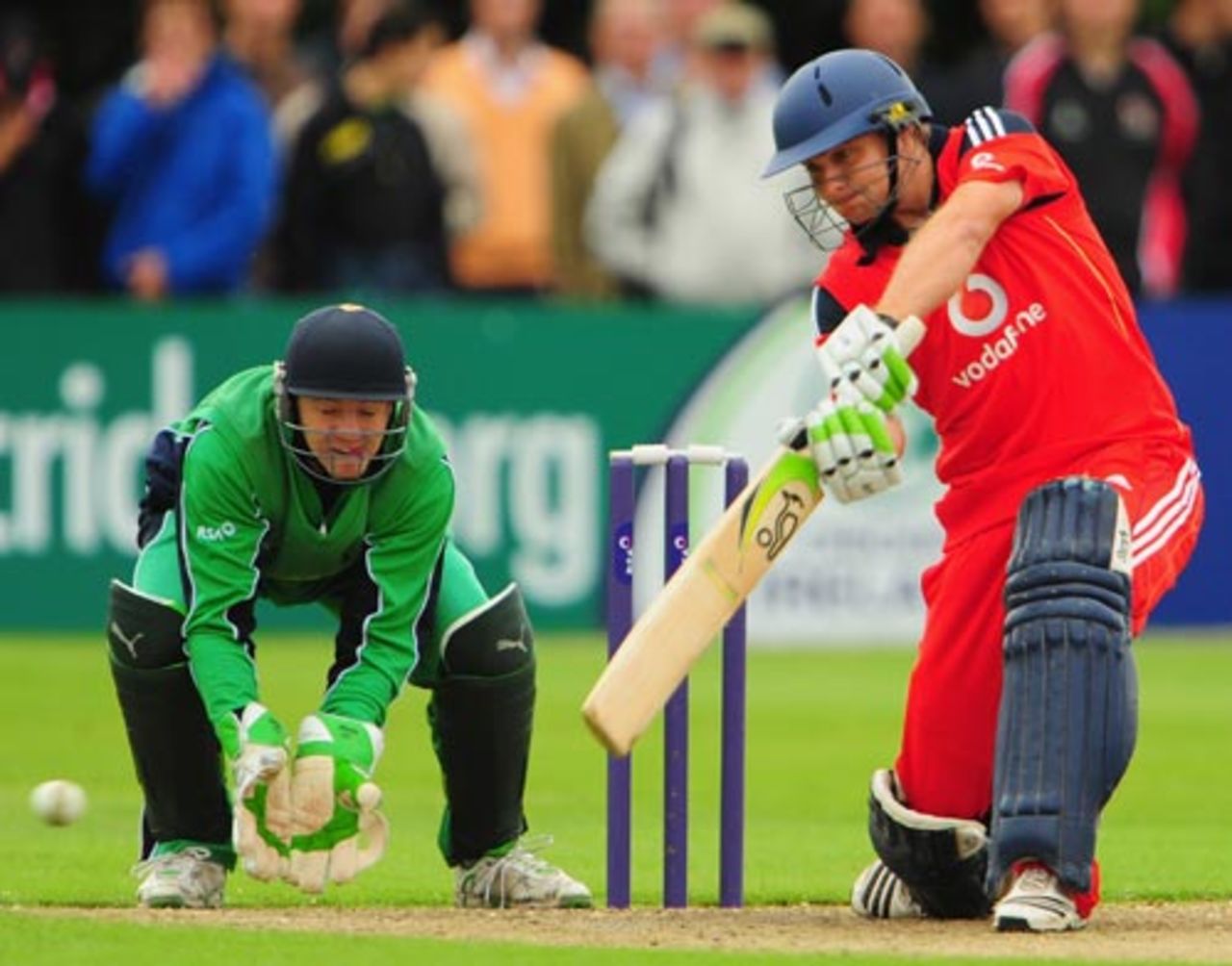 Luke Wright struck 36 off 26 balls, Ireland v England, only ODI, Stormont, August 27, 2009