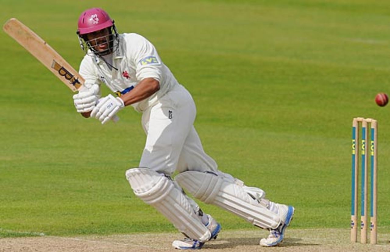 Arul Suppiah flicks towards square leg, Somerset v Durham, County Championship, Division One, 1st day, September 1, 2009