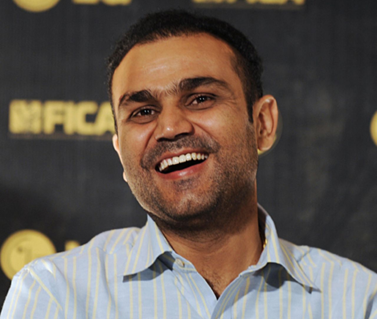 Virender Sehwag attends an ICC ceremony, Mumbai, September 2, 2009