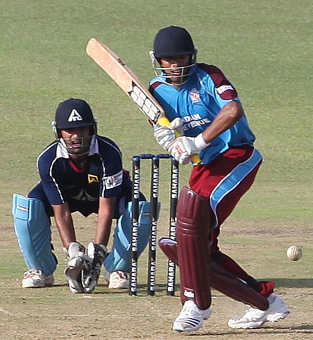 Avik Chaudhary waits to play a shot, Indian Revenue v Indian Tobacco Company, BCCI Corporate Trophy, Mohali, September 2, 2009