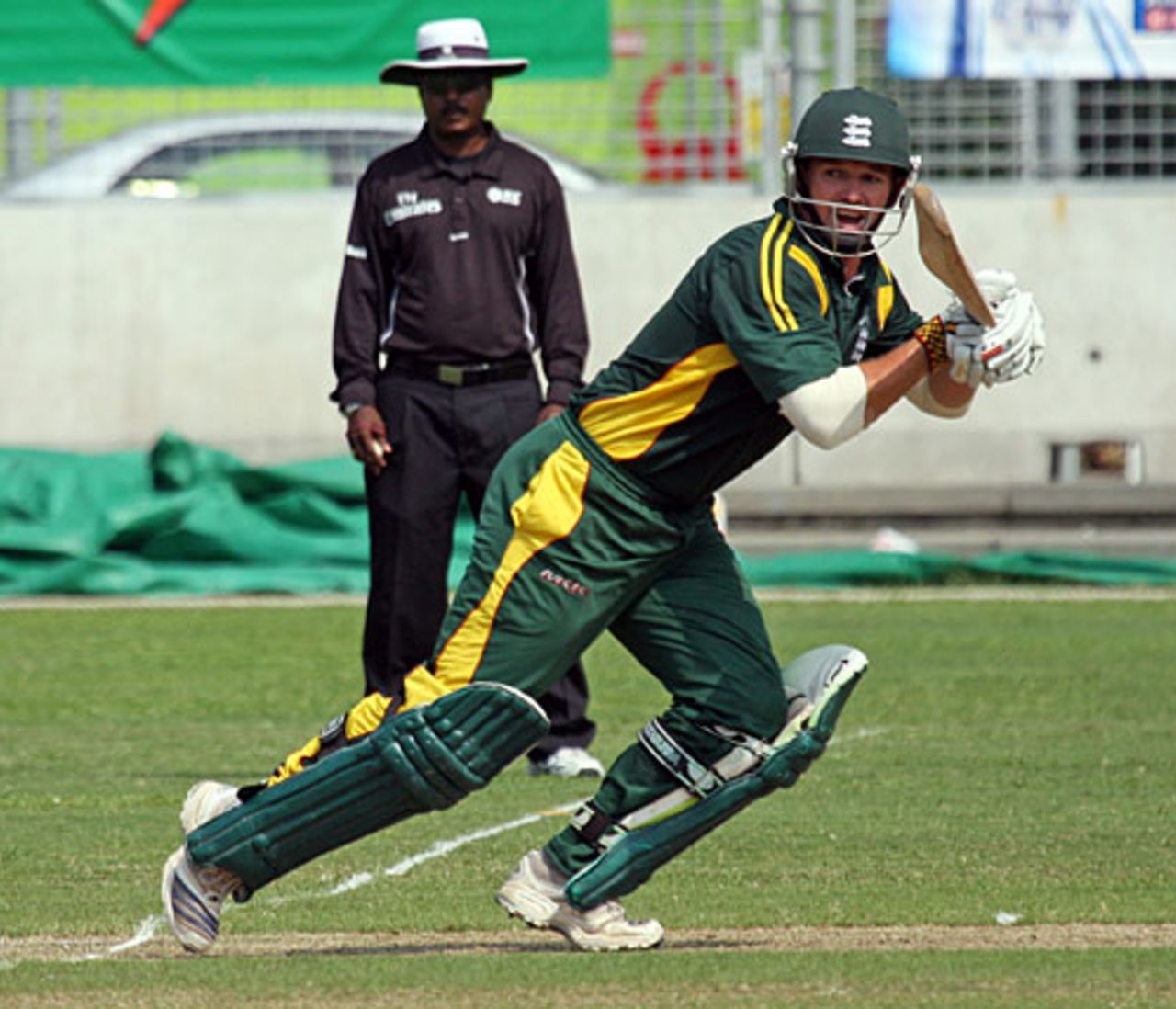 GH Smit plays through point, Botswana v Guernsey, ICC World Cricket League Division 6, Singapore, September 4, 2009