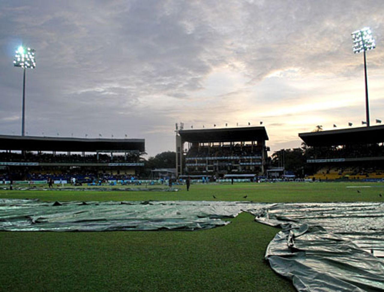The covers are on at the Premadasa, Colombo, September 4, 2009