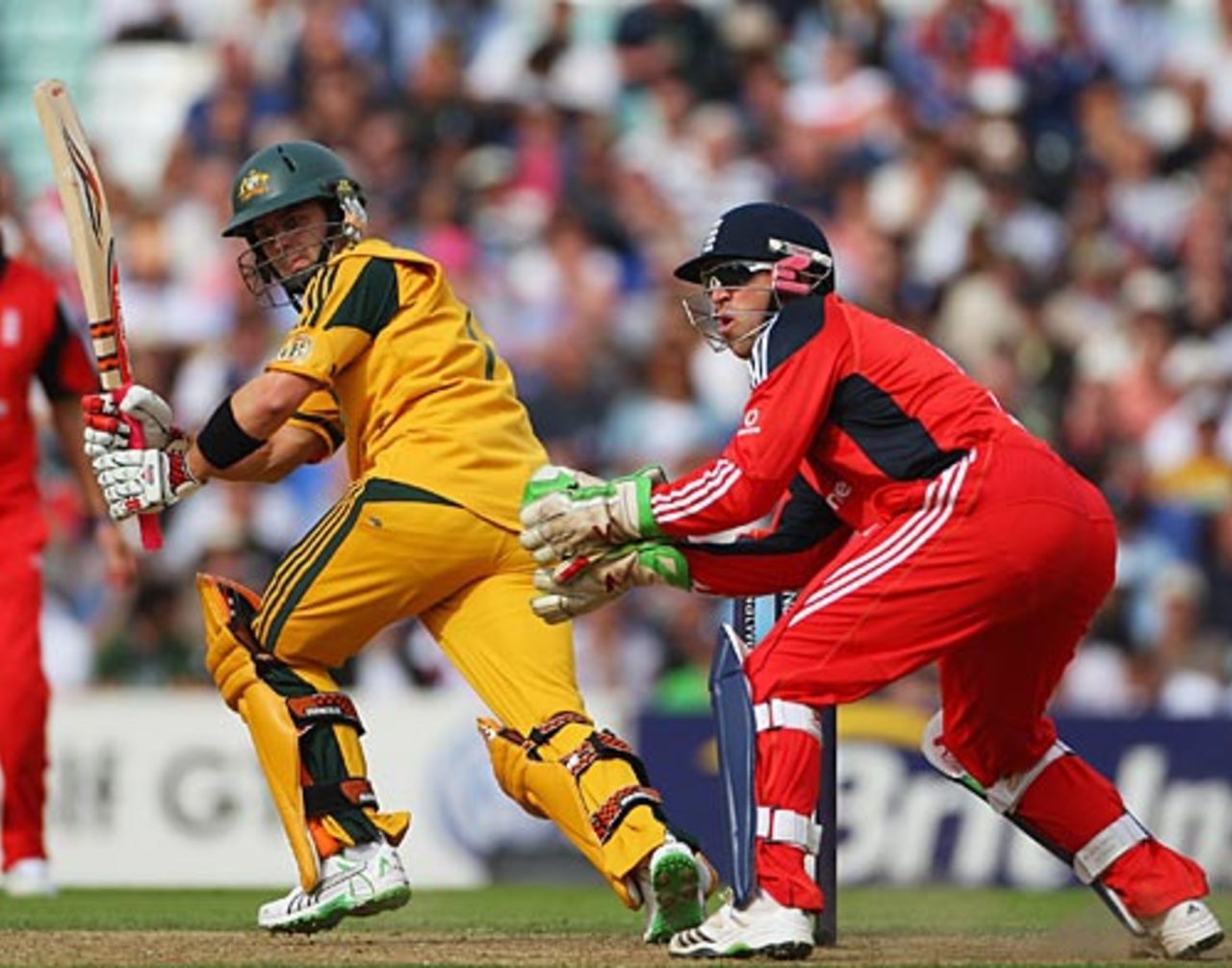 Callum Ferguson plays behind square, England v Australia, 1st ODI, The Oval, September 4, 2009