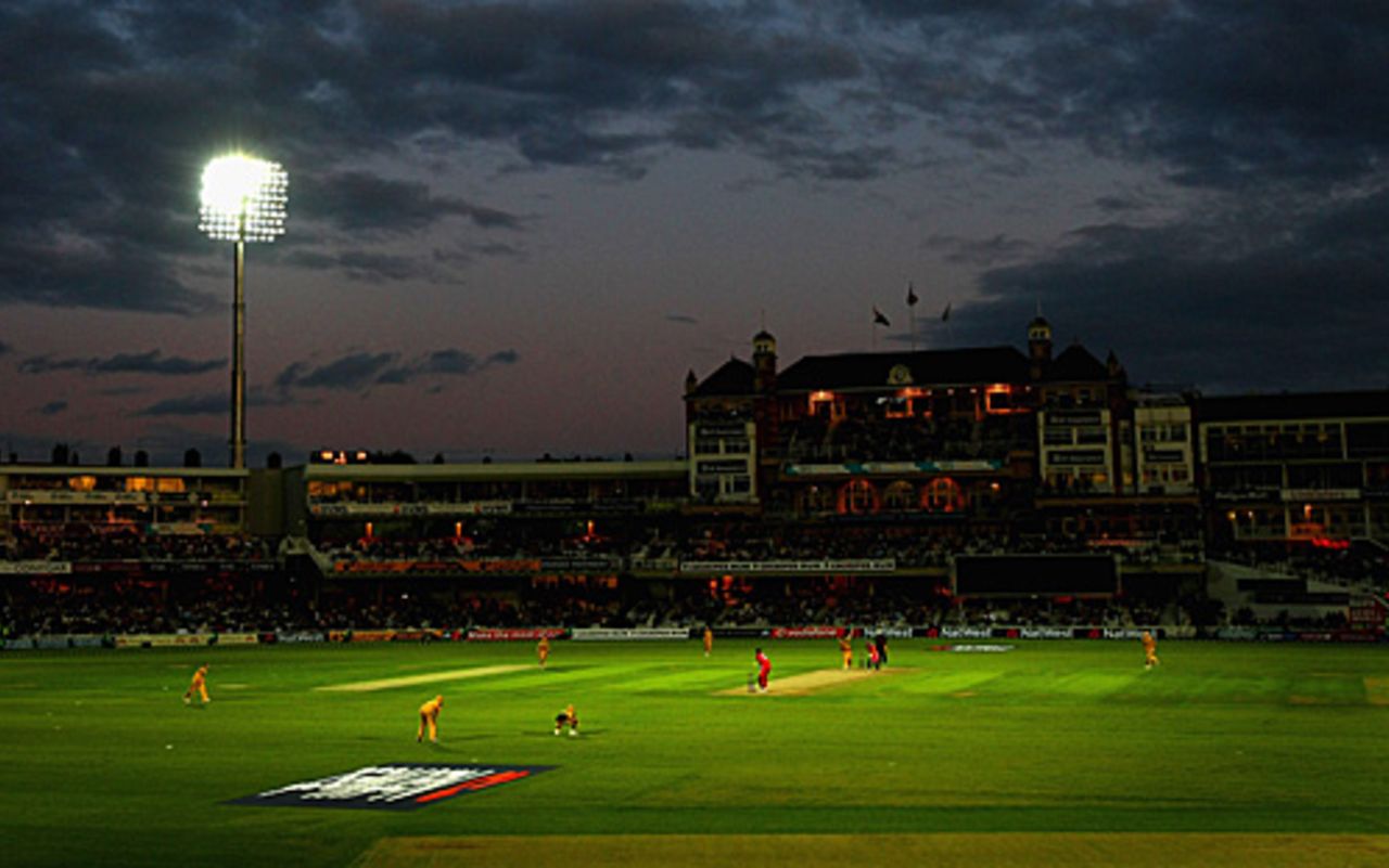 A stunning view of The Oval under lights, England v Australia, 1st ODI, The Oval, September 4, 2009