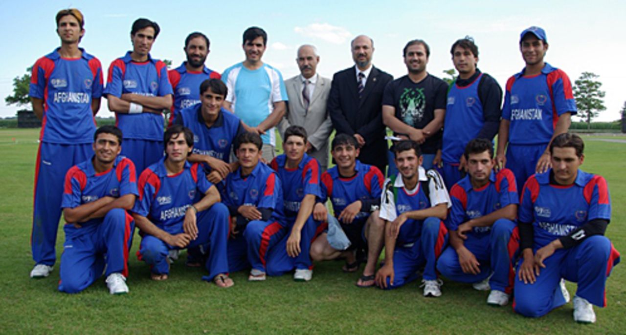 The victorious Afghanistan Under-19 team pose for a photo, Afghanistan Under-19s v Hong Kong Under-19s, King City, September 4, 2009