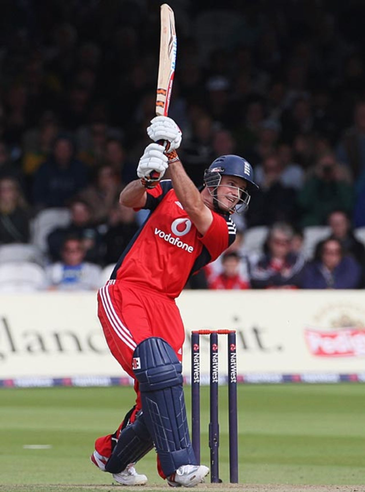 Andrew Strauss drives through cover, England v Australia, 2nd ODI, Lord's, September 6, 2009