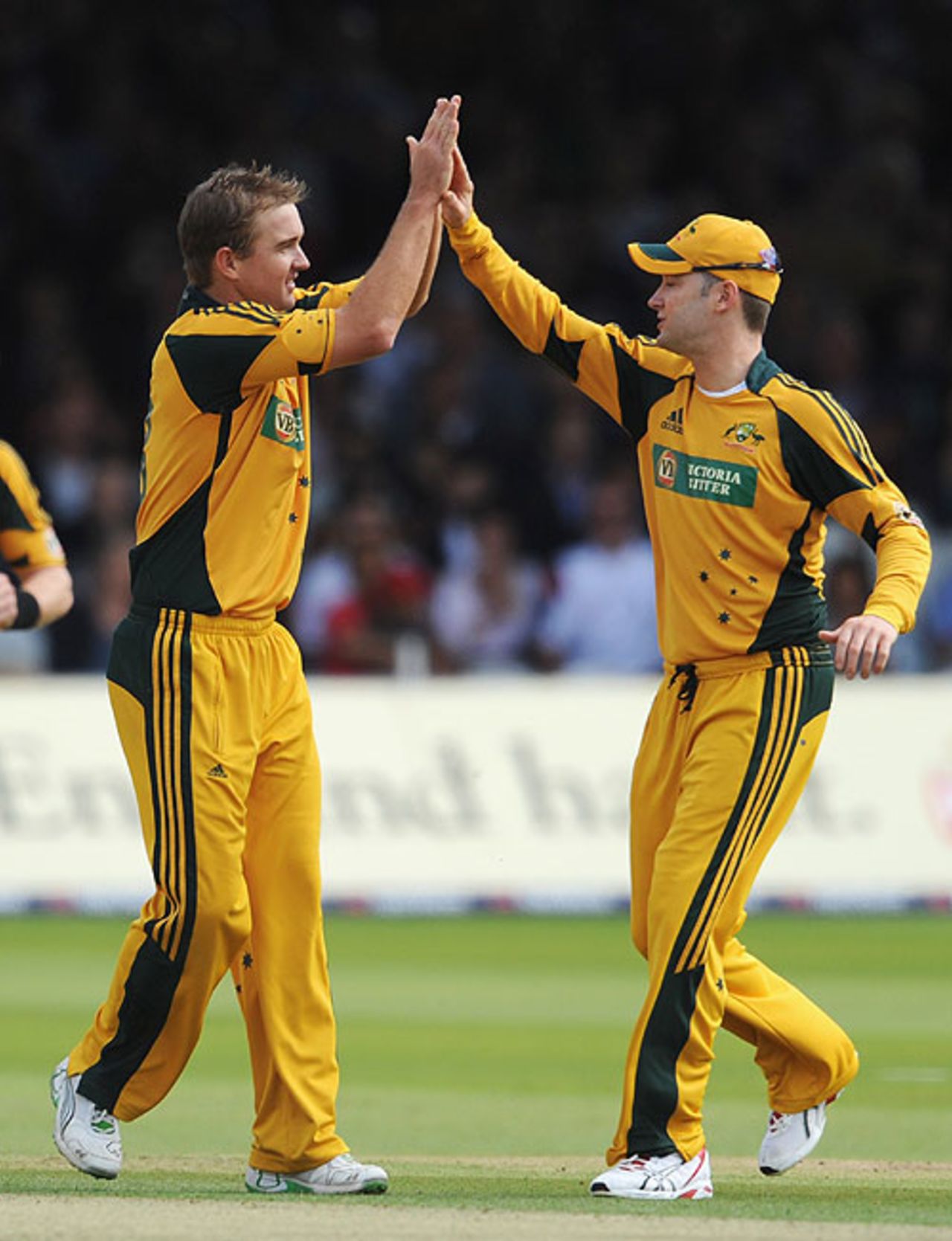 Nathan Hauritz claims the wicket of Ravi Bopara, England v Australia, 4th ODI, Lord's, September 12, 2009