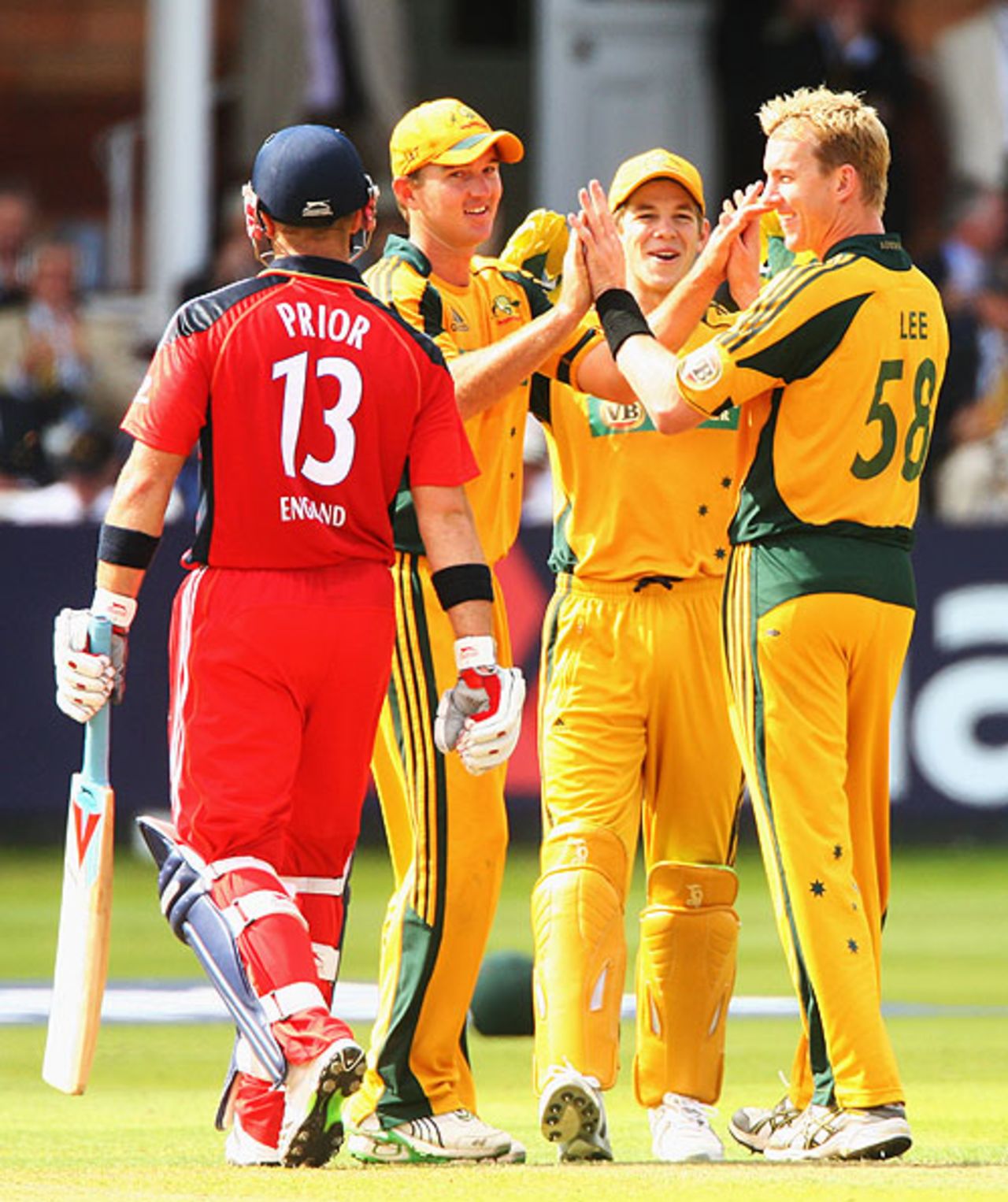 Brett Lee produced a superb yorker to dismiss Matt Prior, England v Australia, 4th ODI, Lord's, September 12, 2009