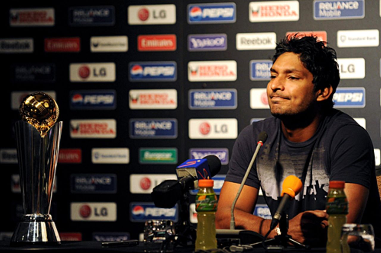 Kumar Sangakkara answers questions from the media, Johannesburg, September 17, 2009