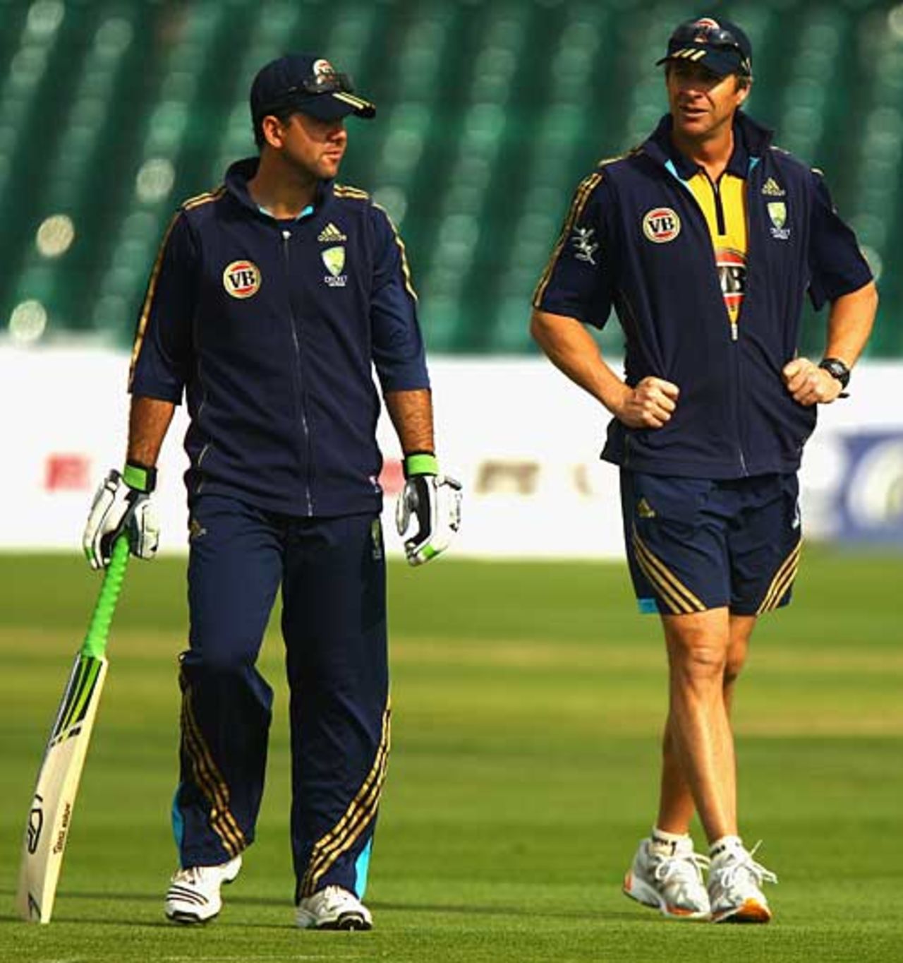 Troy Cooley (right) is coaching Australia in the absence of Tim Nielsen, Chester-le-Street, September 19, 2009