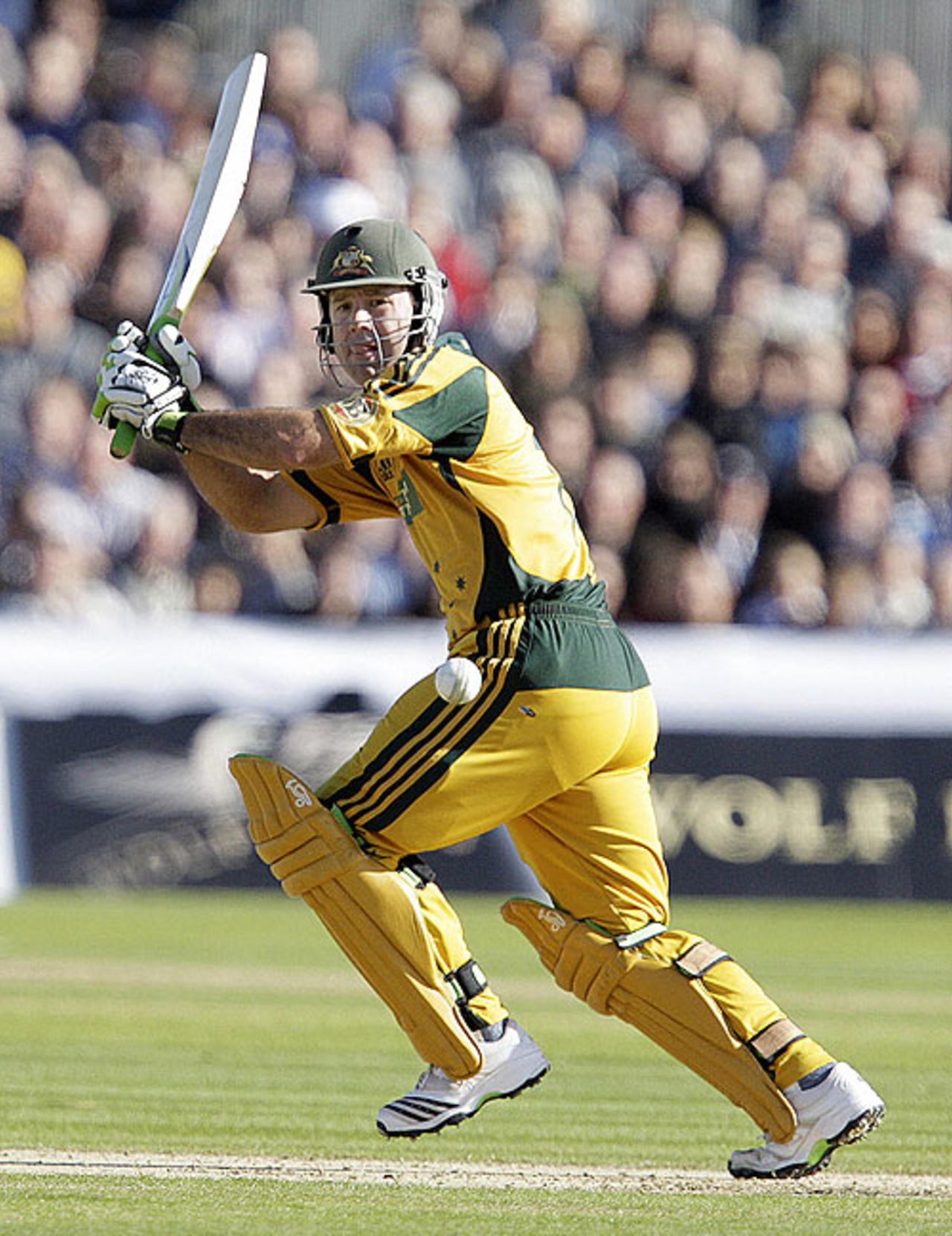 Ricky Ponting flicks into the leg side, England v Australia, 7th ODI, Chester-le-Street, September 20, 2009