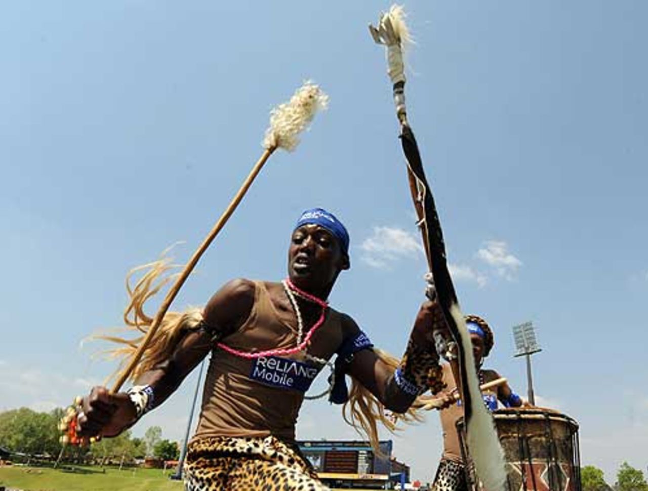 Zulu dancers practice at Centurion, September 21, 2009
