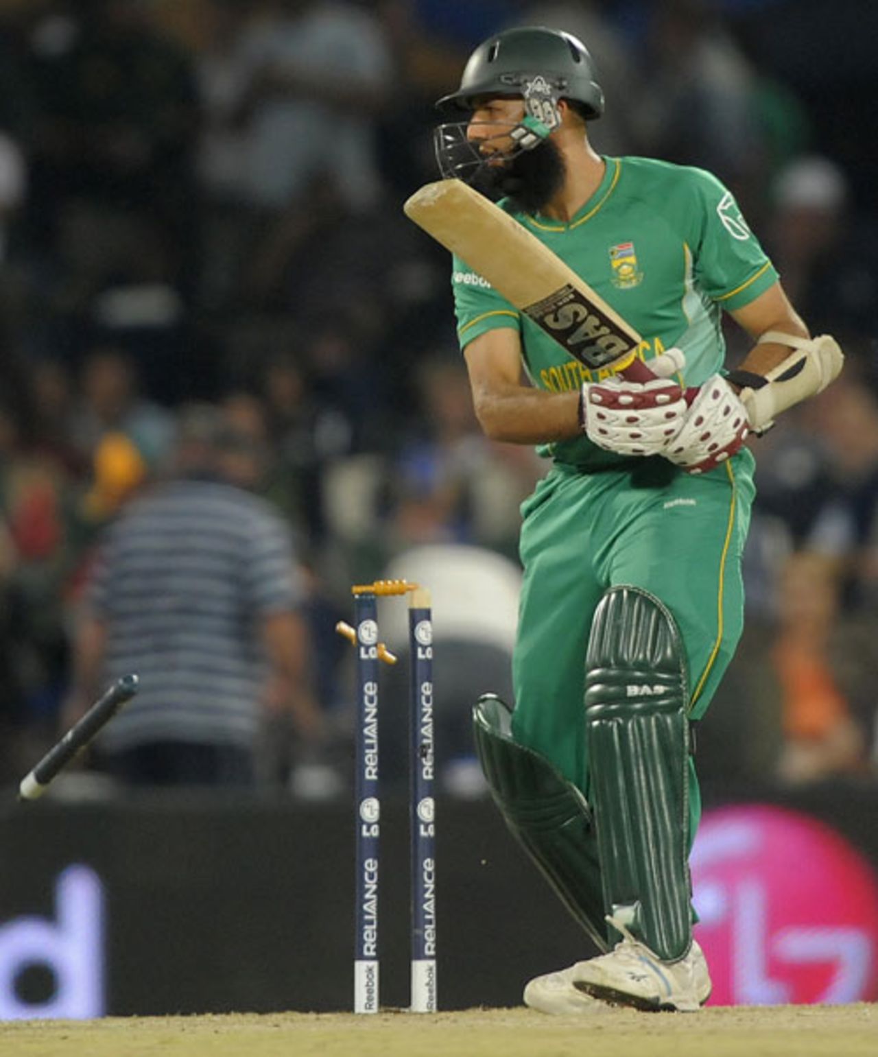 Hashim Amla chopped the ball onto his stumps, South Africa v Sri Lanka, Champions Trophy, Group B, Centurion, September 22, 2009
