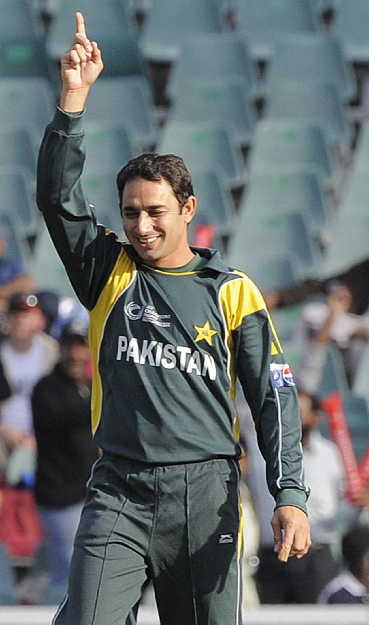 Saeed Ajmal got a wicket in his first over, Pakistan v West Indies, Champions Trophy, Group A, Johannesburg, September 23, 2009