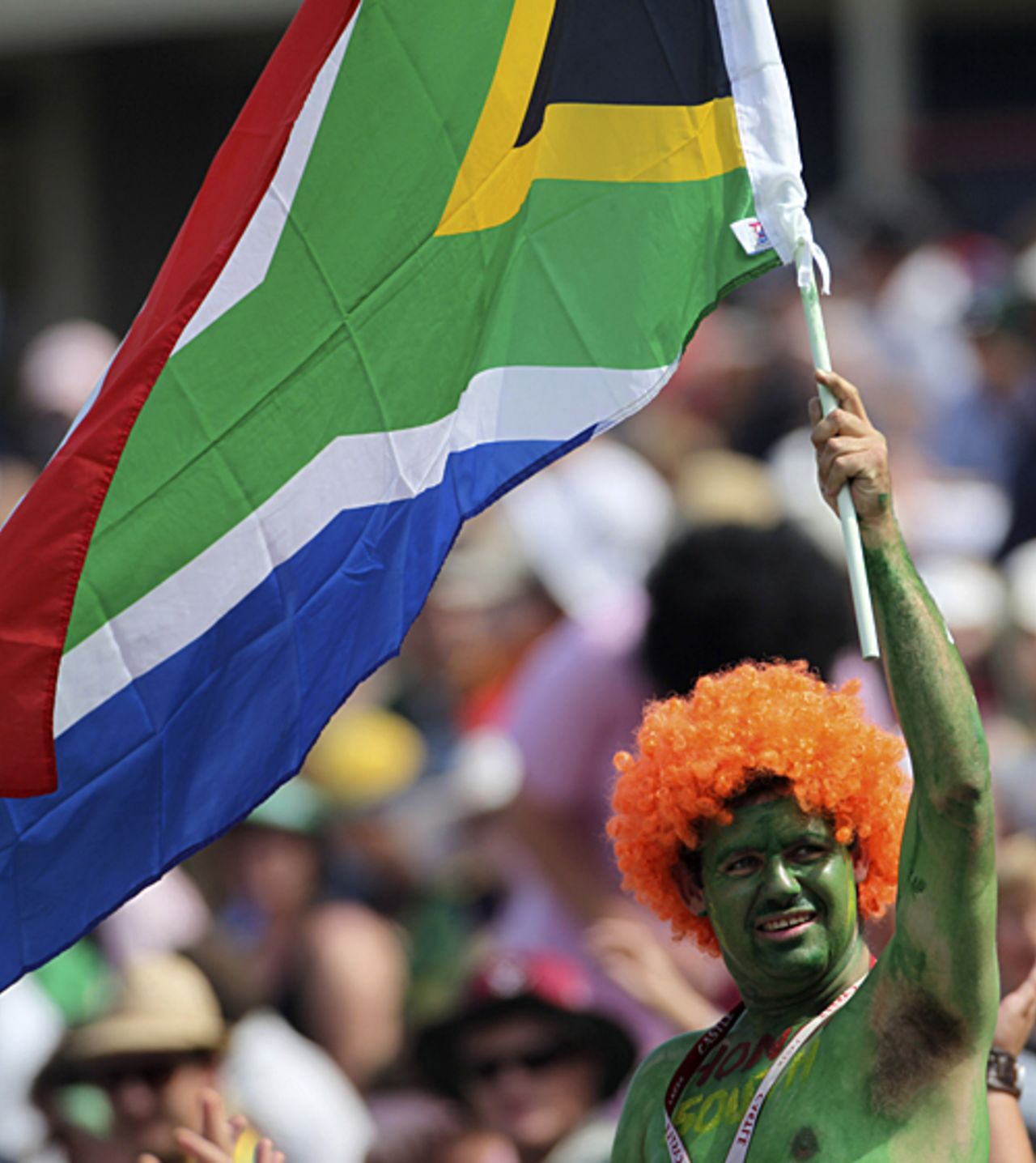 Plenty of colour from the fans in the stands, South Africa v New Zealand, Champions Trophy, Group B, Centurion, September 24, 2009