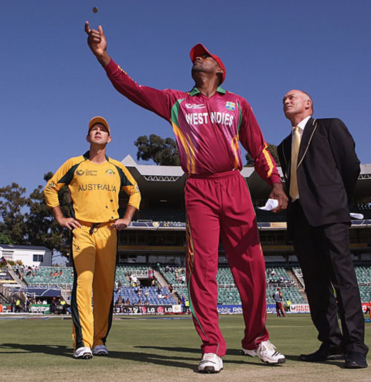 Floyd Reifer won the toss and chose to field, Australia v West Indies, ICC Champions Trophy, Group A, Johannesburg, September 26, 2009