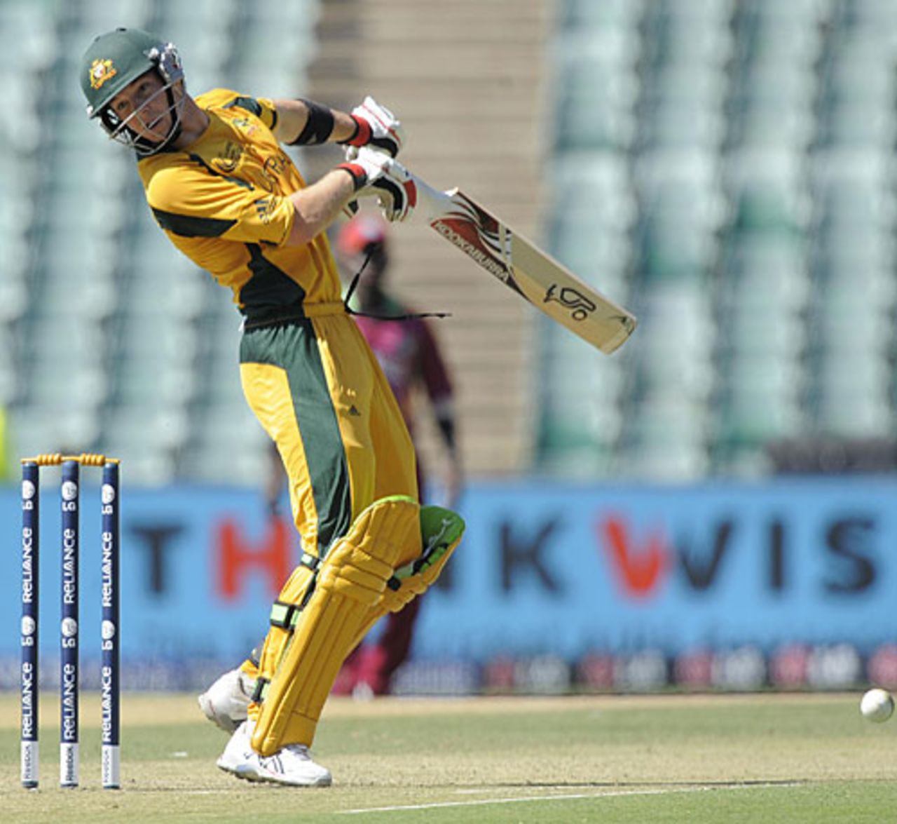 Tim Paine tries to avoid a rising ball, Australia v West Indies, ICC Champions Trophy, Group A, Johannesburg, September 26, 2009