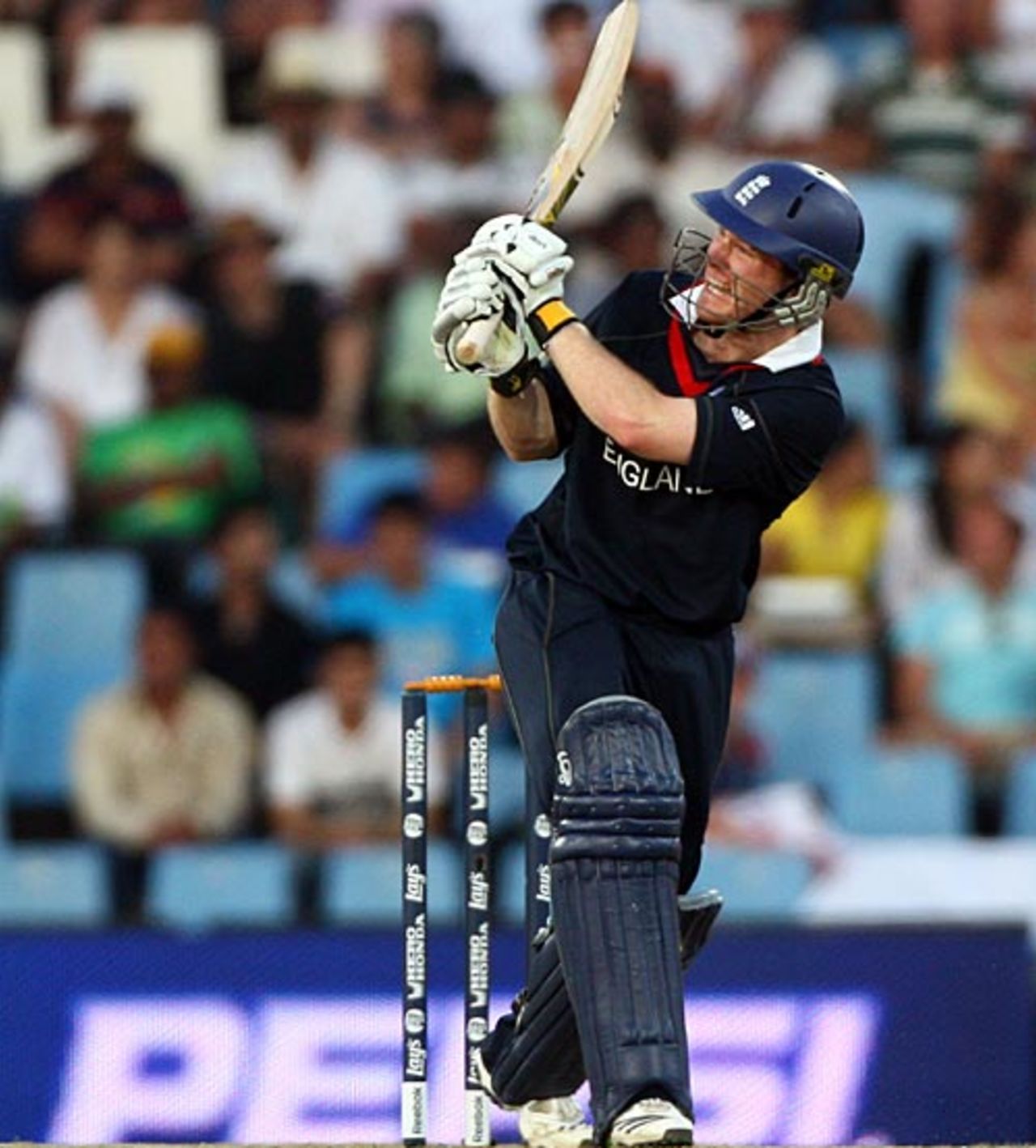 Eoin Morgan lifts over the leg side, South Africa v England, ICC Champions Trophy, Group B, Centurion, September 27, 2009