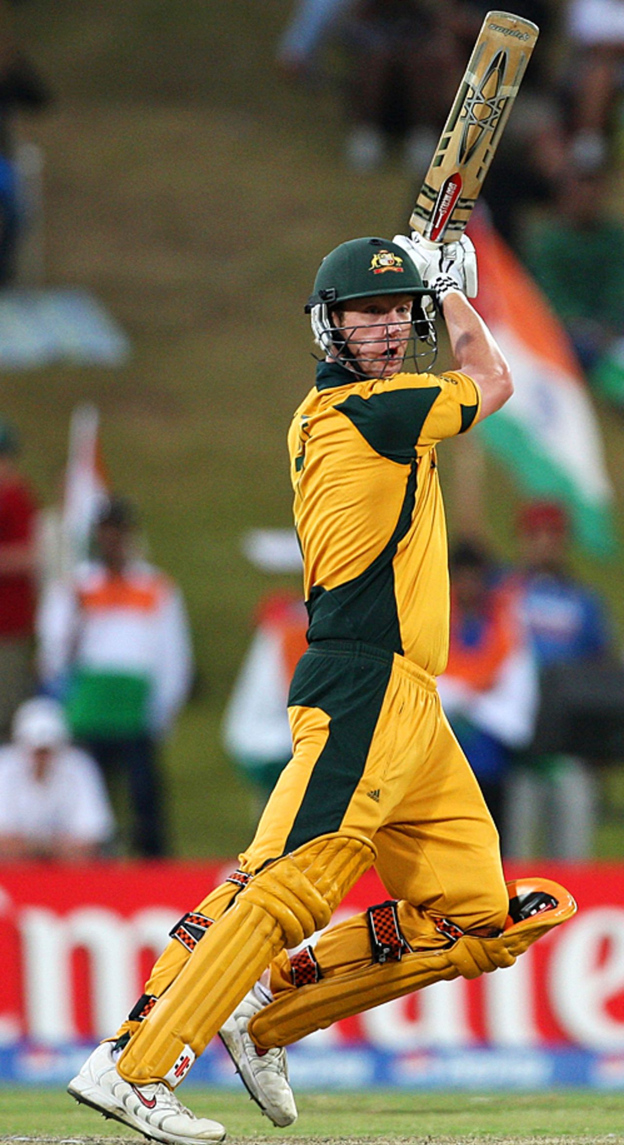 Cameron White plays through the off side, Australia v India, ICC Champions Trophy, Group A, Centurion, September 28, 2009