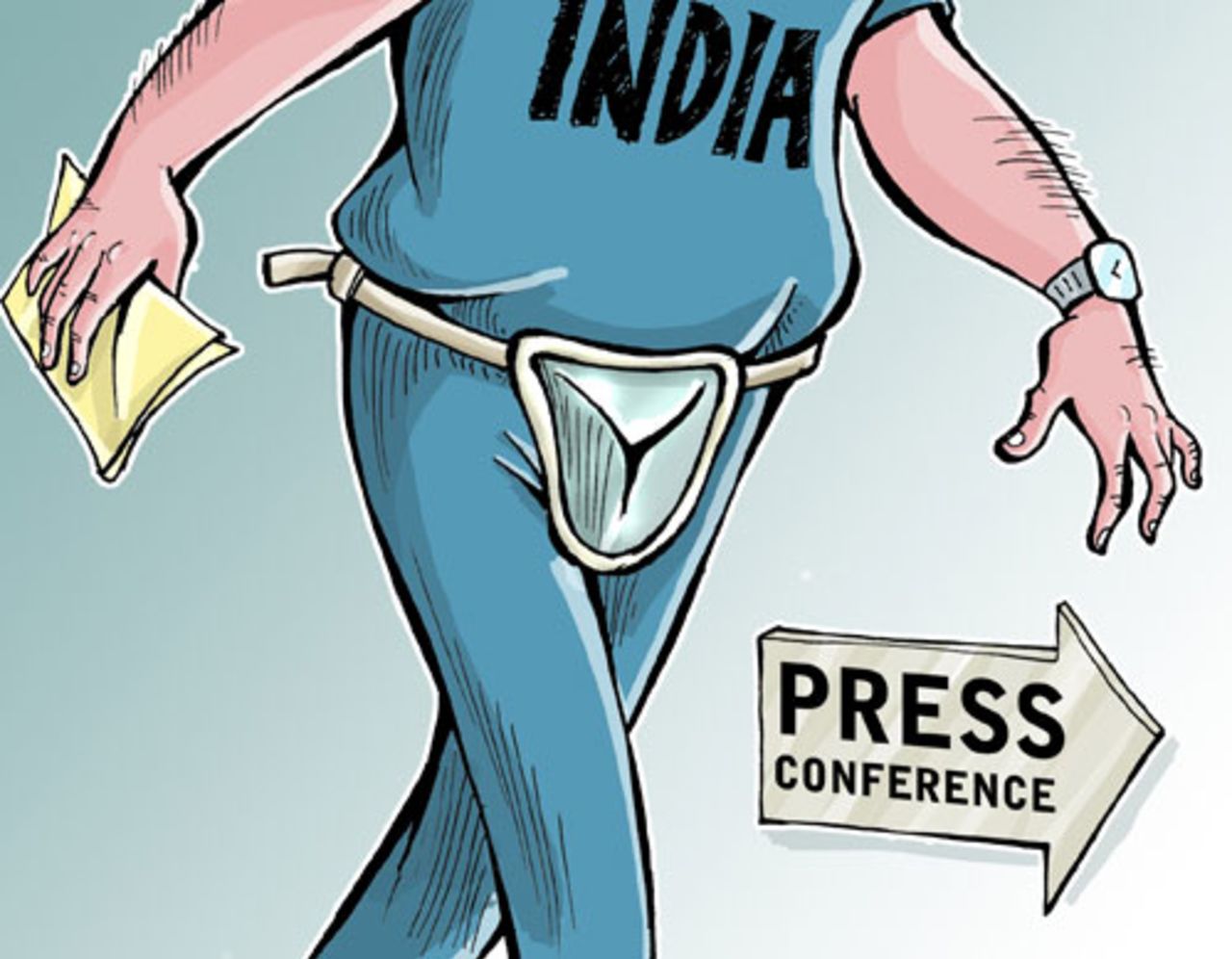 Cartoon: India take guard